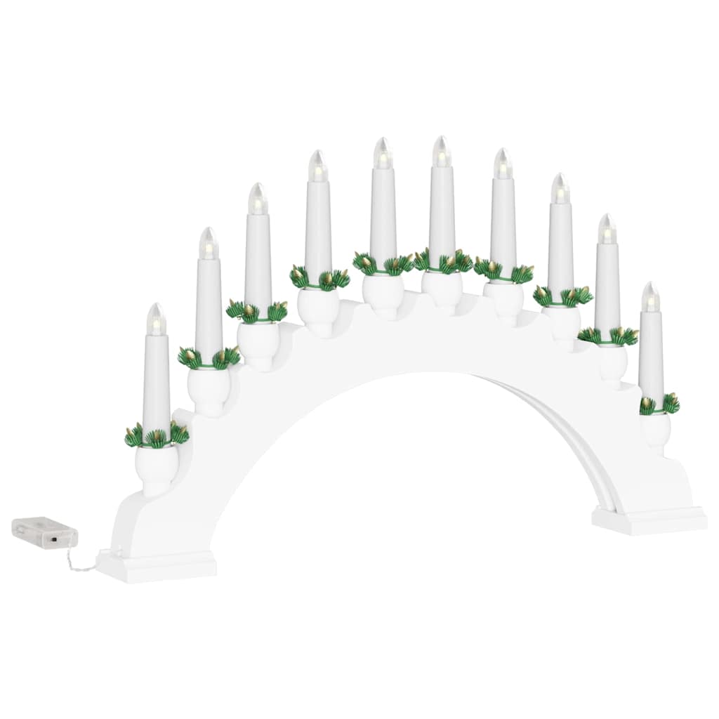 Arco di Candele di Natale con 10 Candele LED LED Bianco caldo