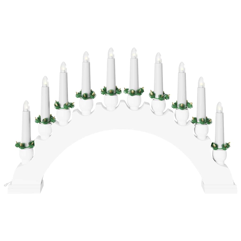 Arco di Candele di Natale con 10 Candele LED LED Bianco caldo