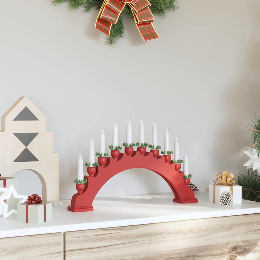 Arco di Candele di Natale con 10 Candele LED LED Bianco caldo
