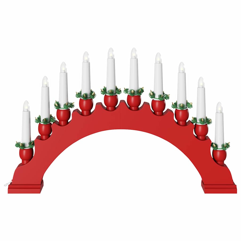 Arco di Candele di Natale con 10 Candele LED 3 pz LED
