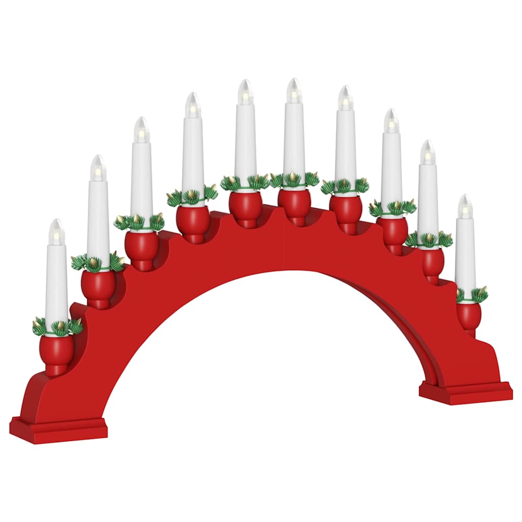 Arco di Candele di Natale con 10 Candele LED 3 pz LED