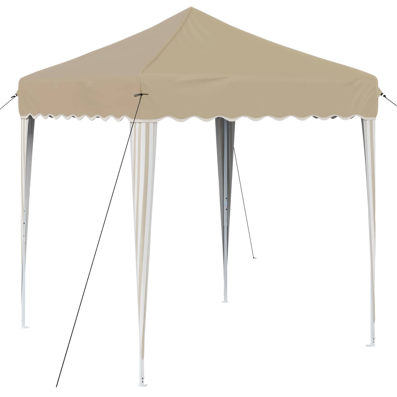 Tenda per feste a pop-up 195 x 195 x 245 cm Crema