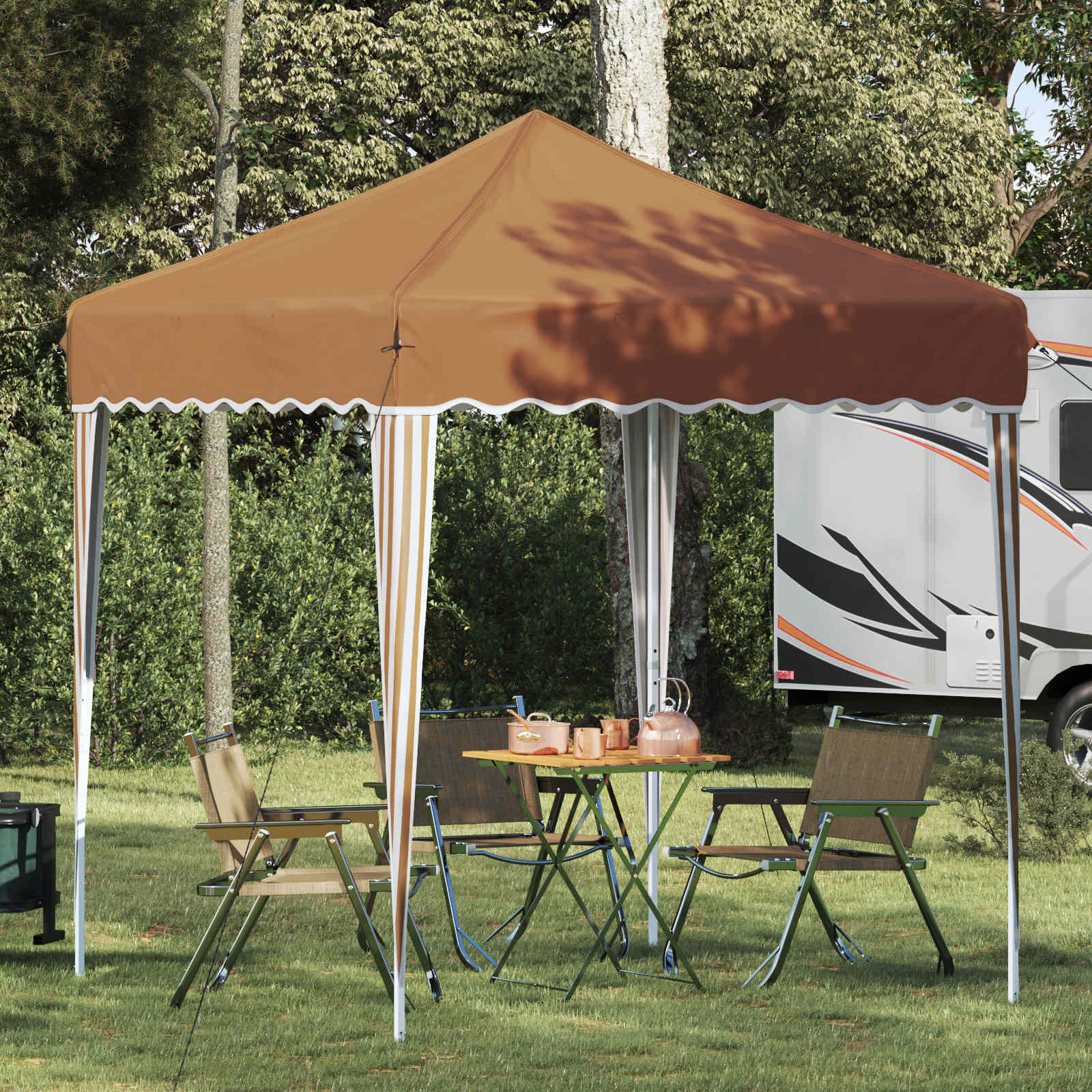 Tenda per feste a pop-up 195 x 195 x 245 cm Beige