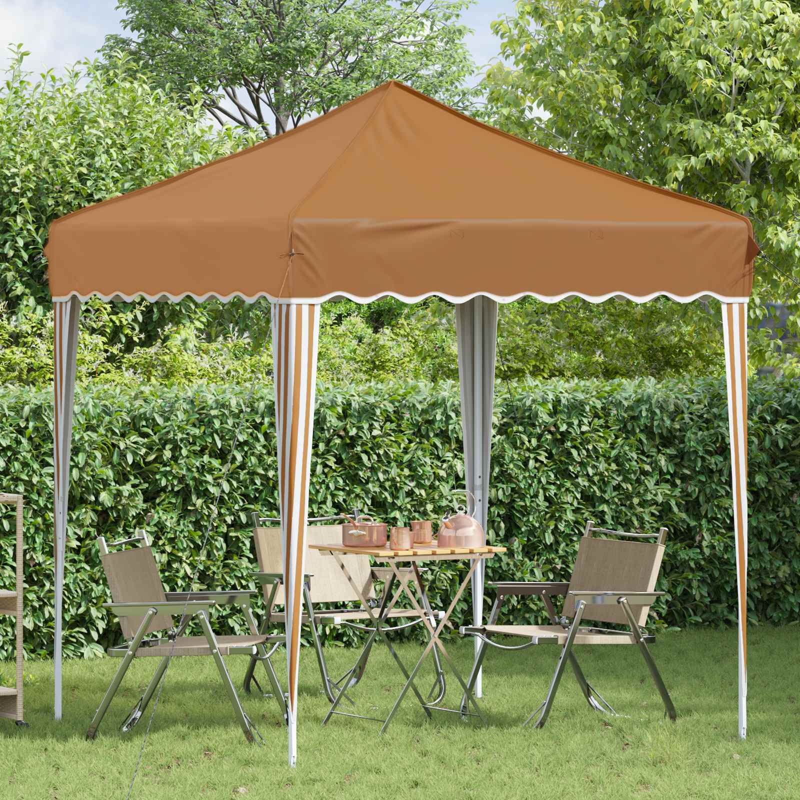 Tenda per feste a pop-up 195 x 195 x 245 cm Beige
