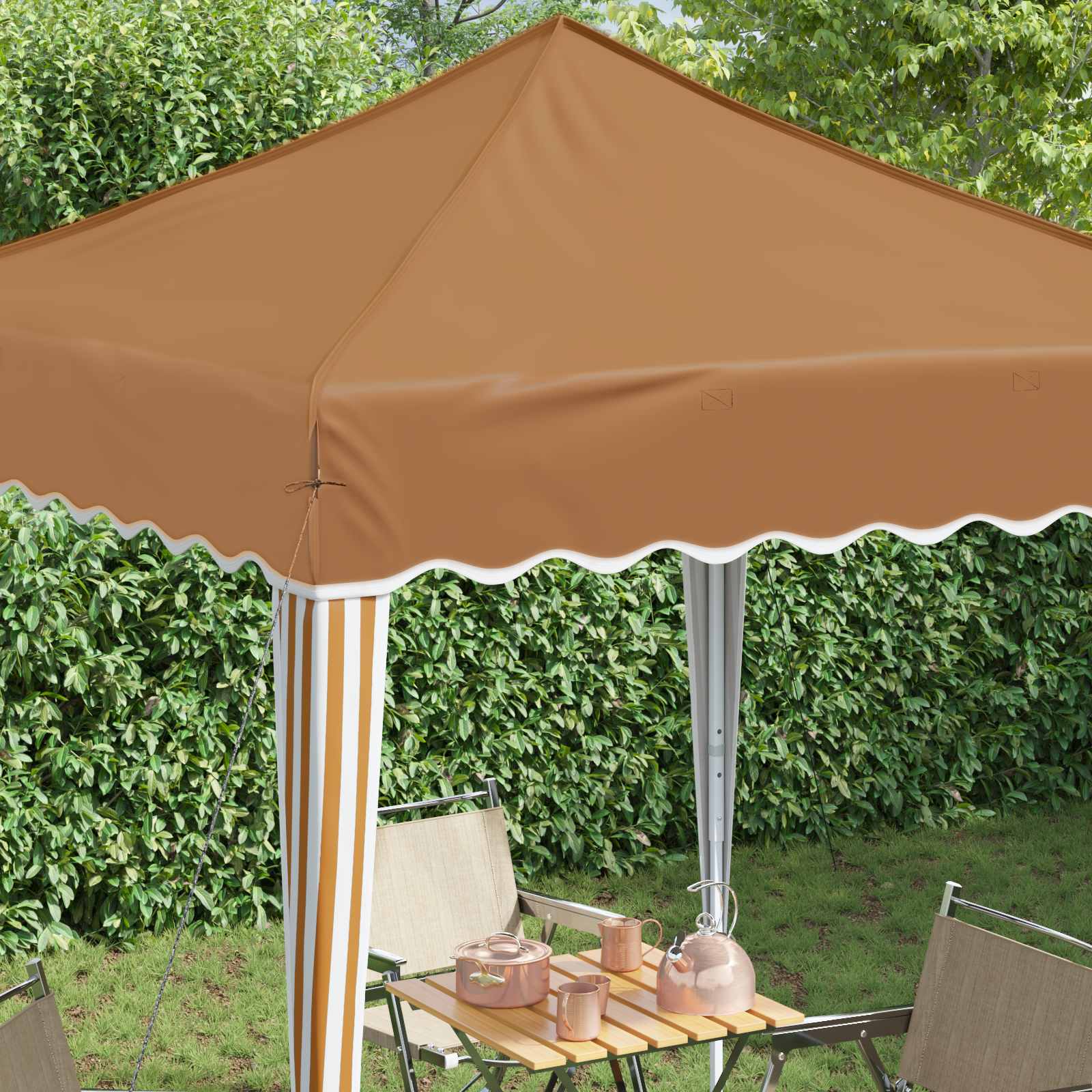 Tenda per feste a pop-up 195 x 195 x 245 cm Beige