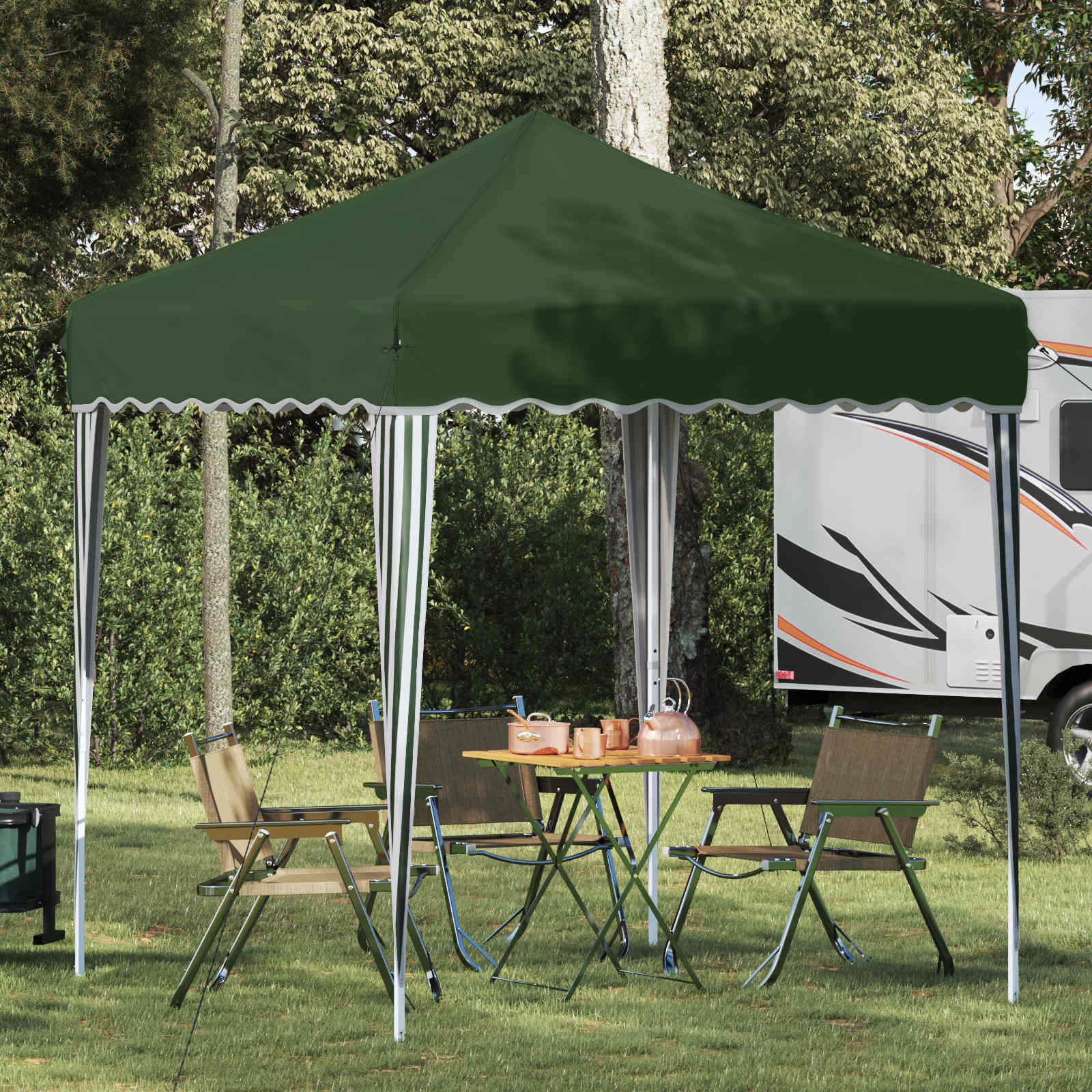 Tenda per feste a pop-up 195 x 195 x 245 cm Verde