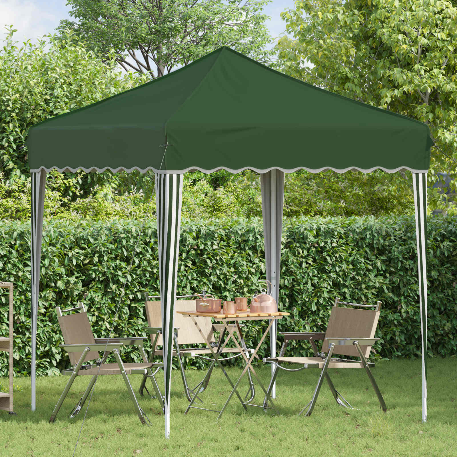 Tenda per feste a pop-up 195 x 195 x 245 cm Verde