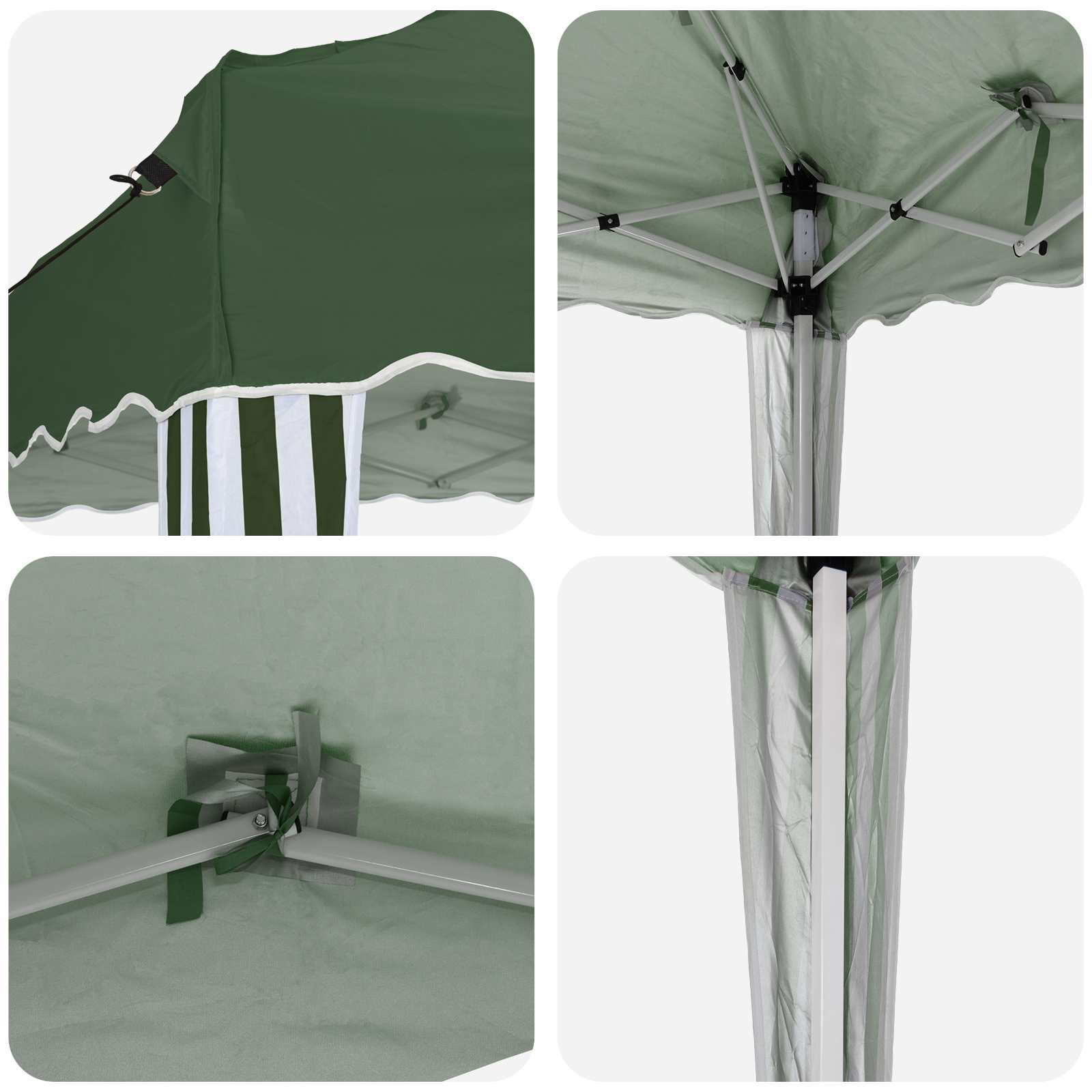 Tenda per feste a pop-up 195 x 195 x 245 cm Verde