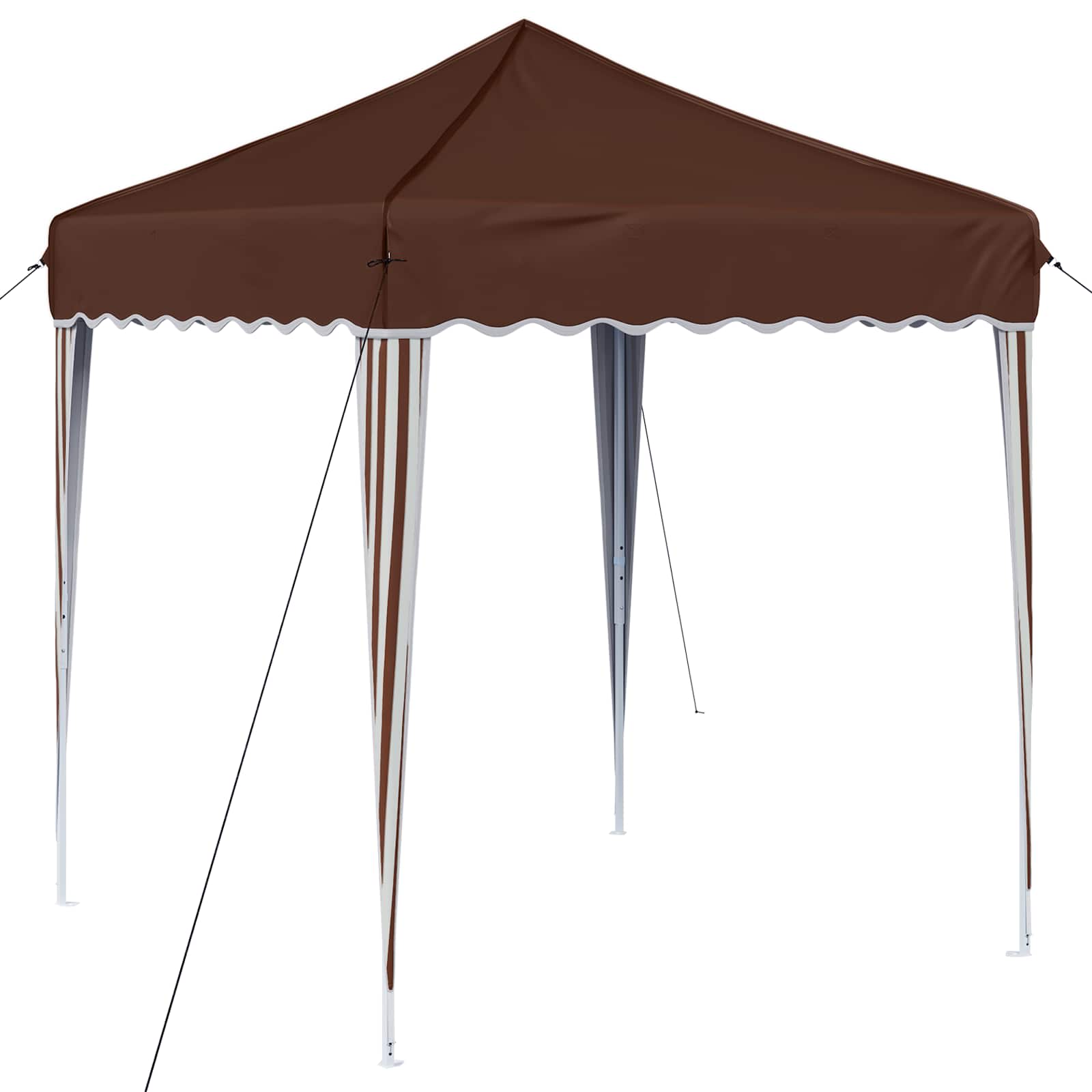 Tenda per feste a pop-up 195 x 195 x 245 cm Marrone