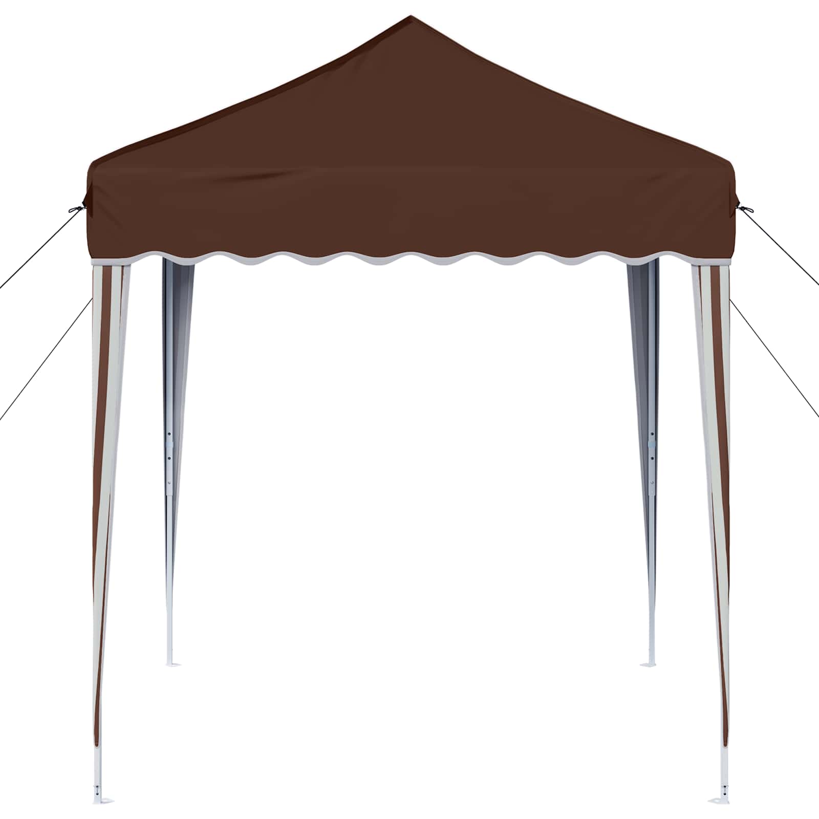 Tenda per feste a pop-up 195 x 195 x 245 cm Marrone