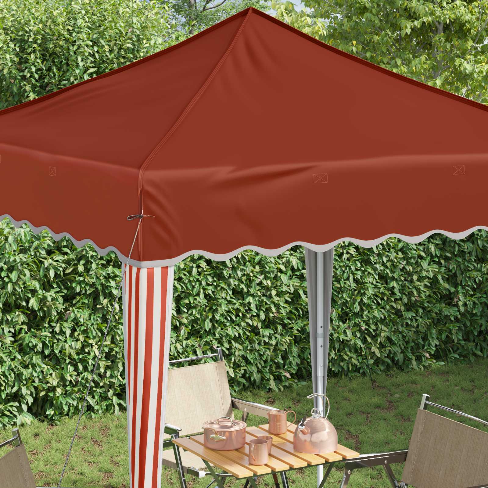 Tenda per feste a pop-up 195 x 195 x 245 cm Terracotta