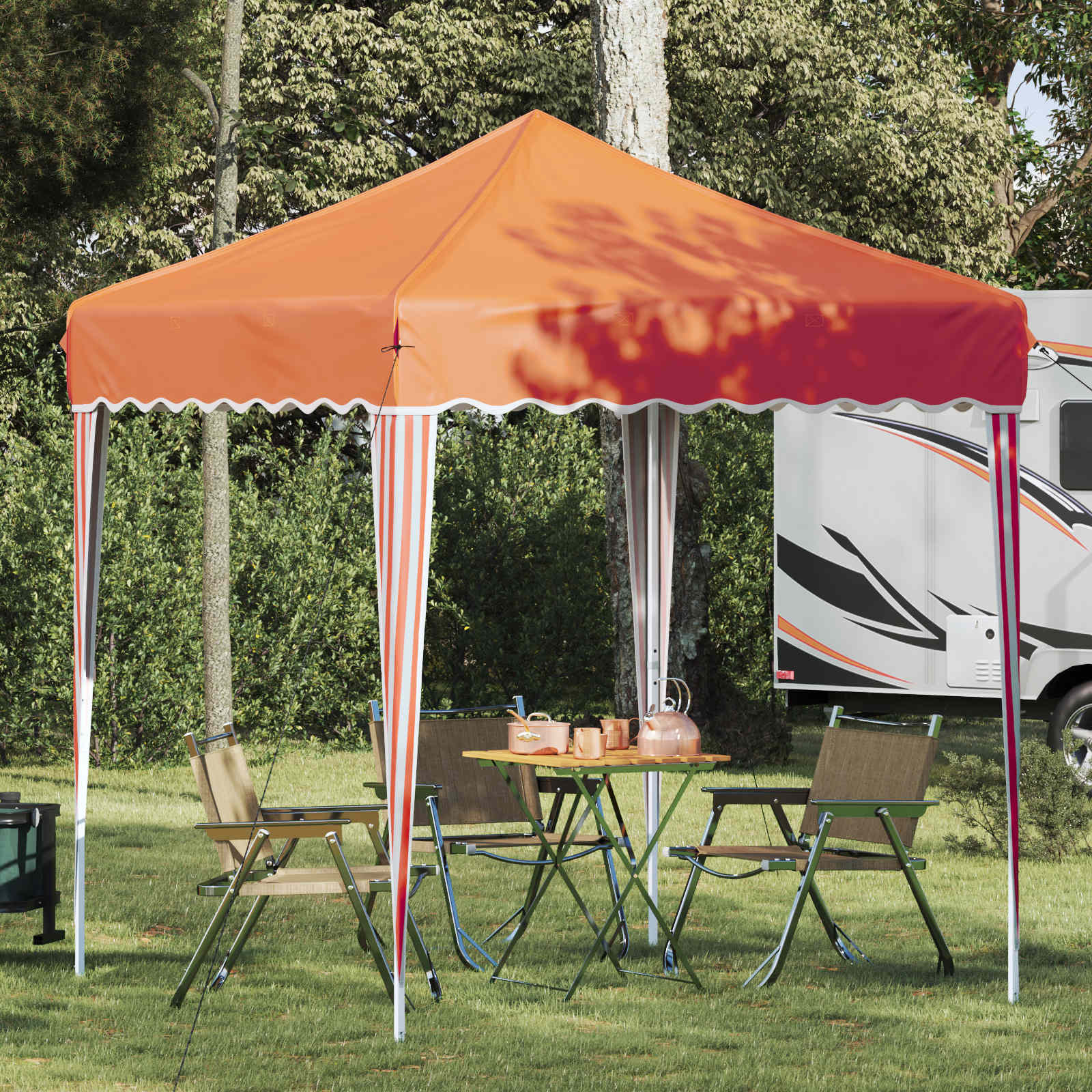 Tenda per feste a pop-up 195 x 195 x 245 cm Arancione