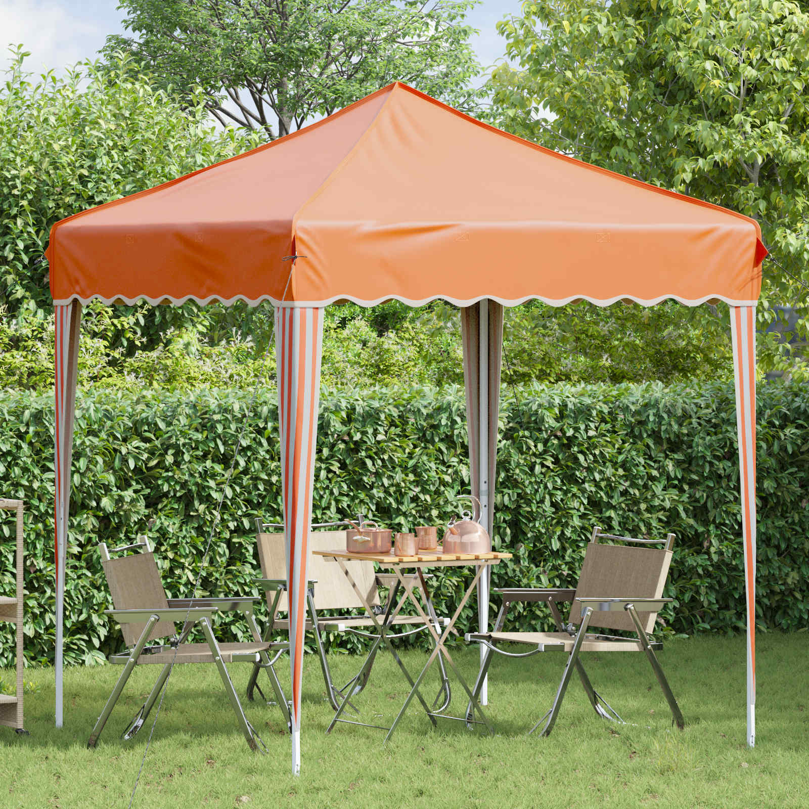 Tenda per feste a pop-up 195 x 195 x 245 cm Arancione