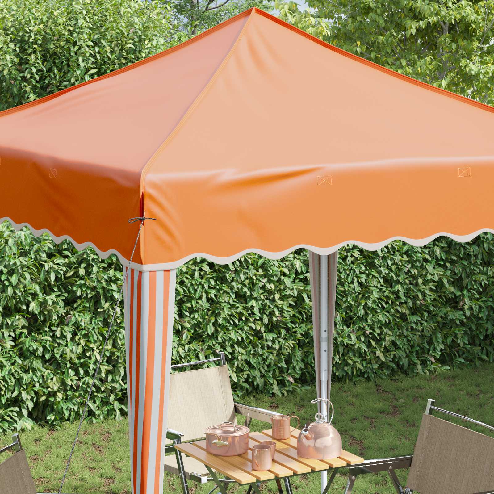 Tenda per feste a pop-up 195 x 195 x 245 cm Arancione