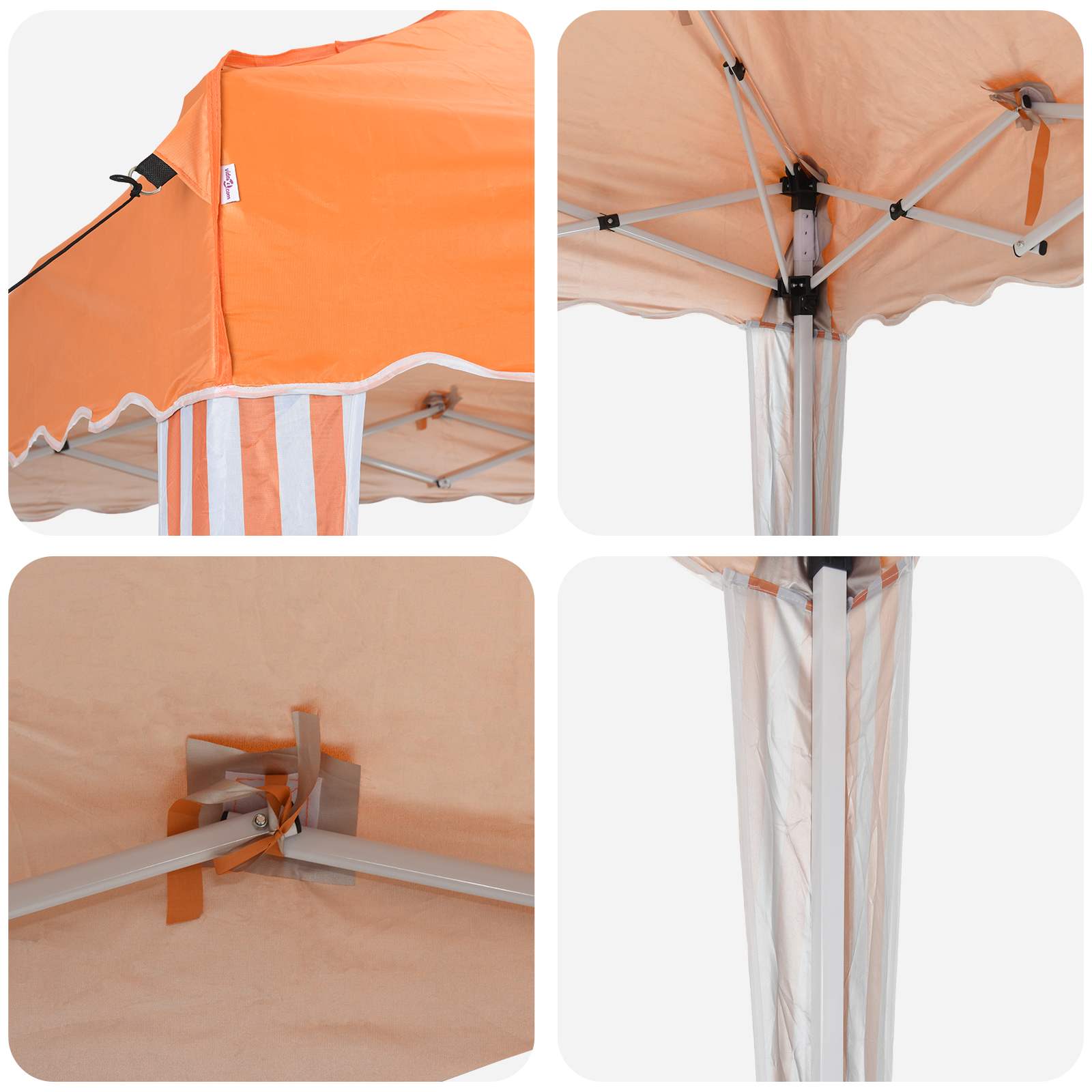 Tenda per feste a pop-up 195 x 195 x 245 cm Arancione