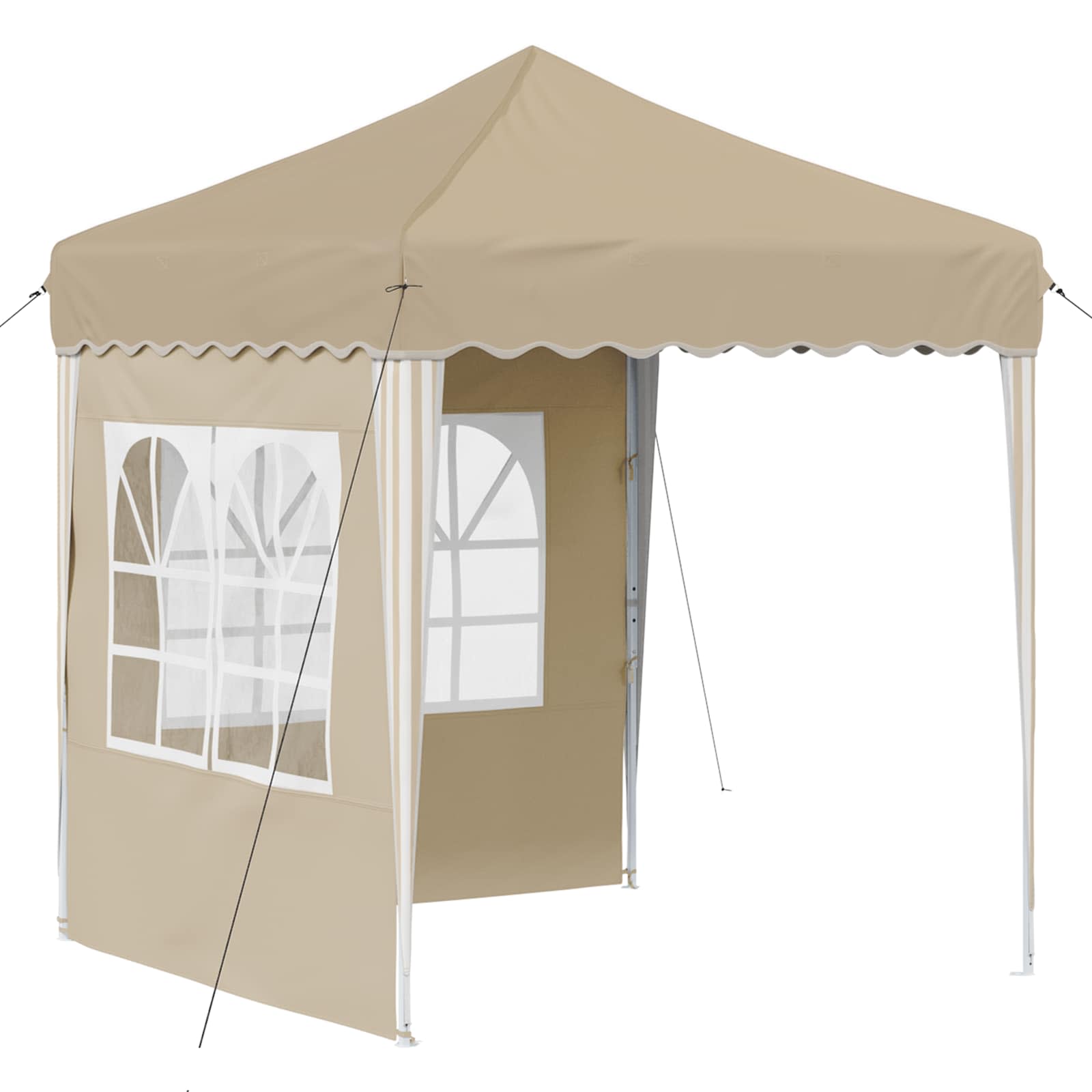 Tenda per feste a pop-up 195 x 195 x 245 cm Crema