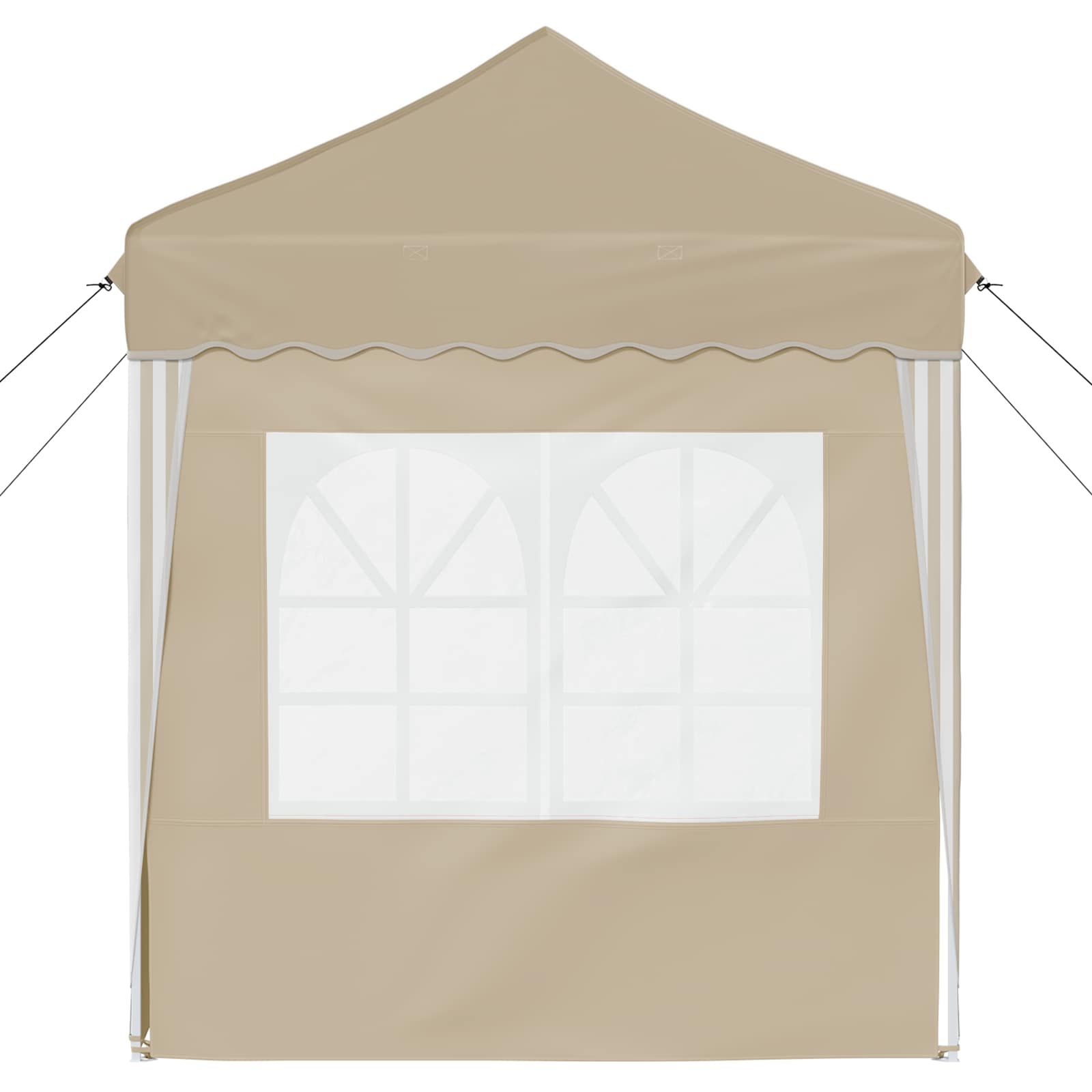 Tenda per feste a pop-up 195 x 195 x 245 cm Crema