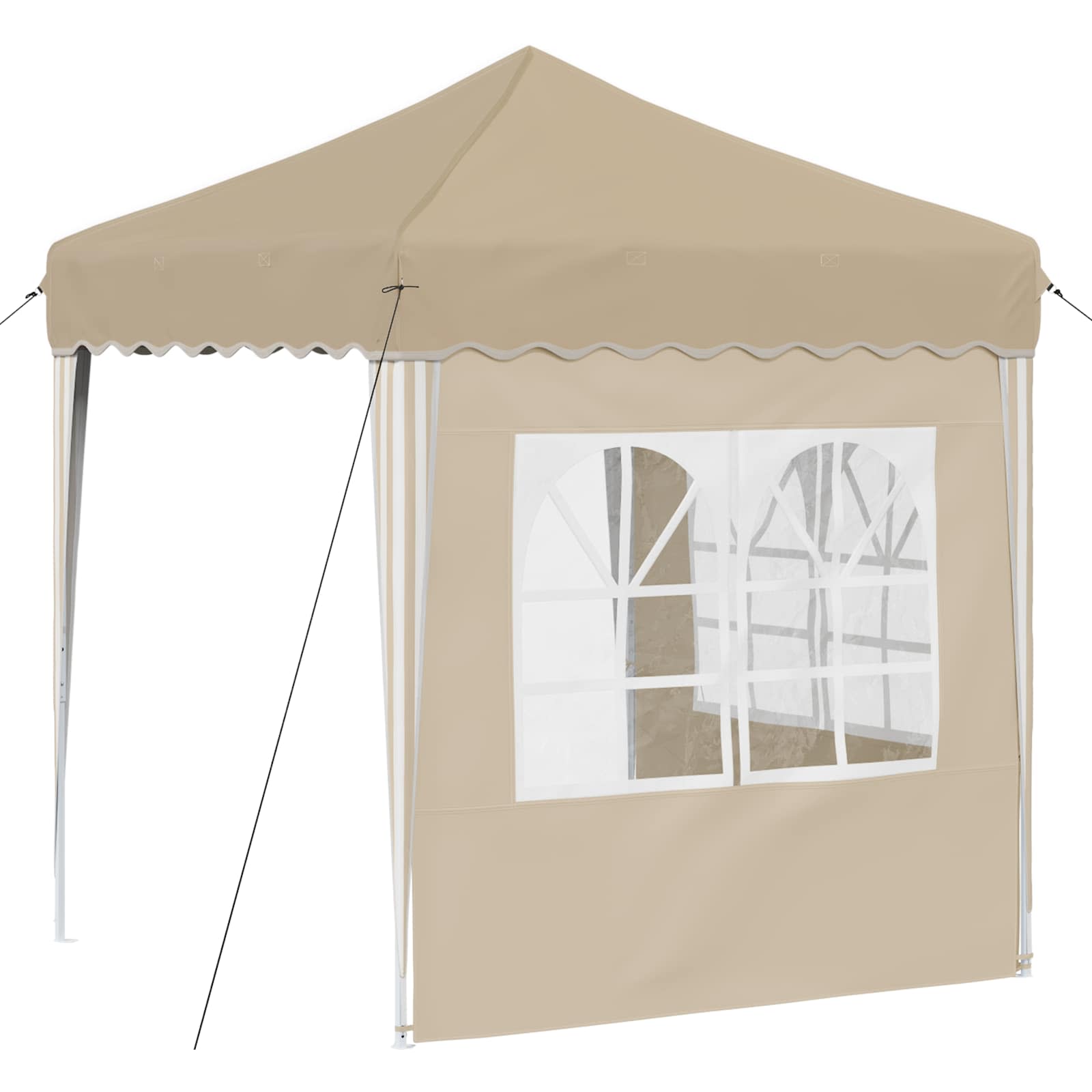 Tenda per feste a pop-up 195 x 195 x 245 cm Crema