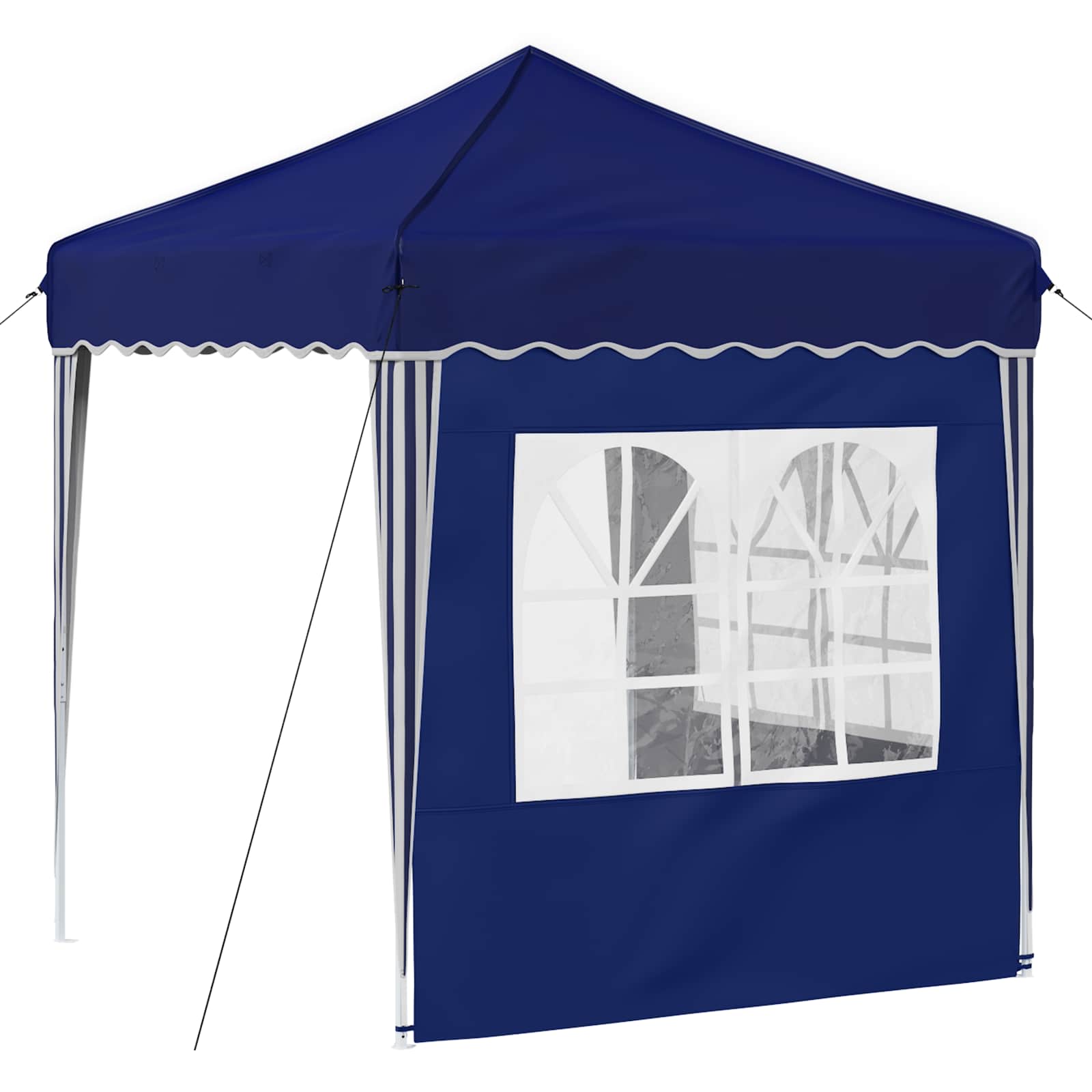 Tenda per feste a pop-up 195 x 195 x 245 cm Blu Tessuto Oxford