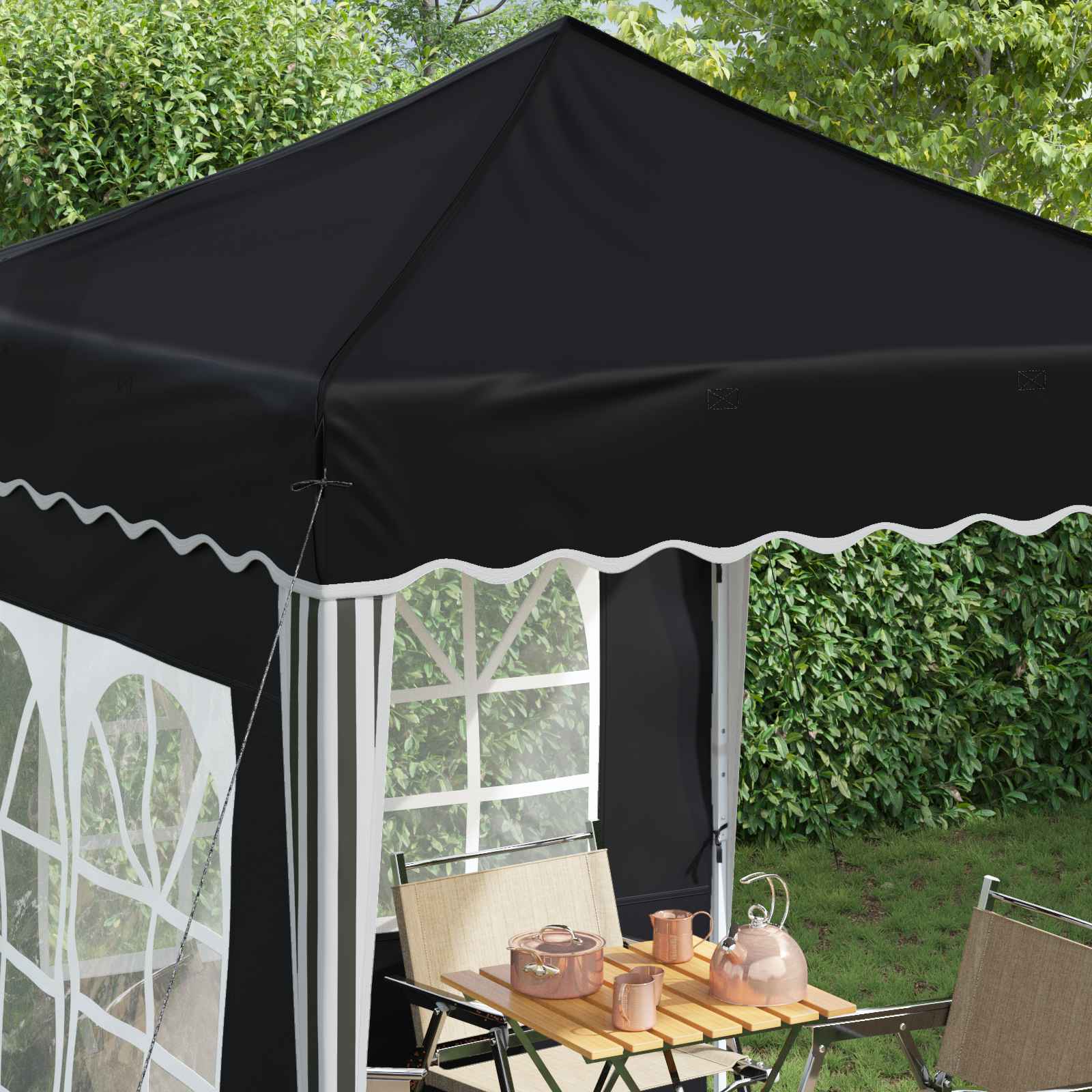 Tenda per feste a pop-up 195 x 195 x 245 cm Antracite