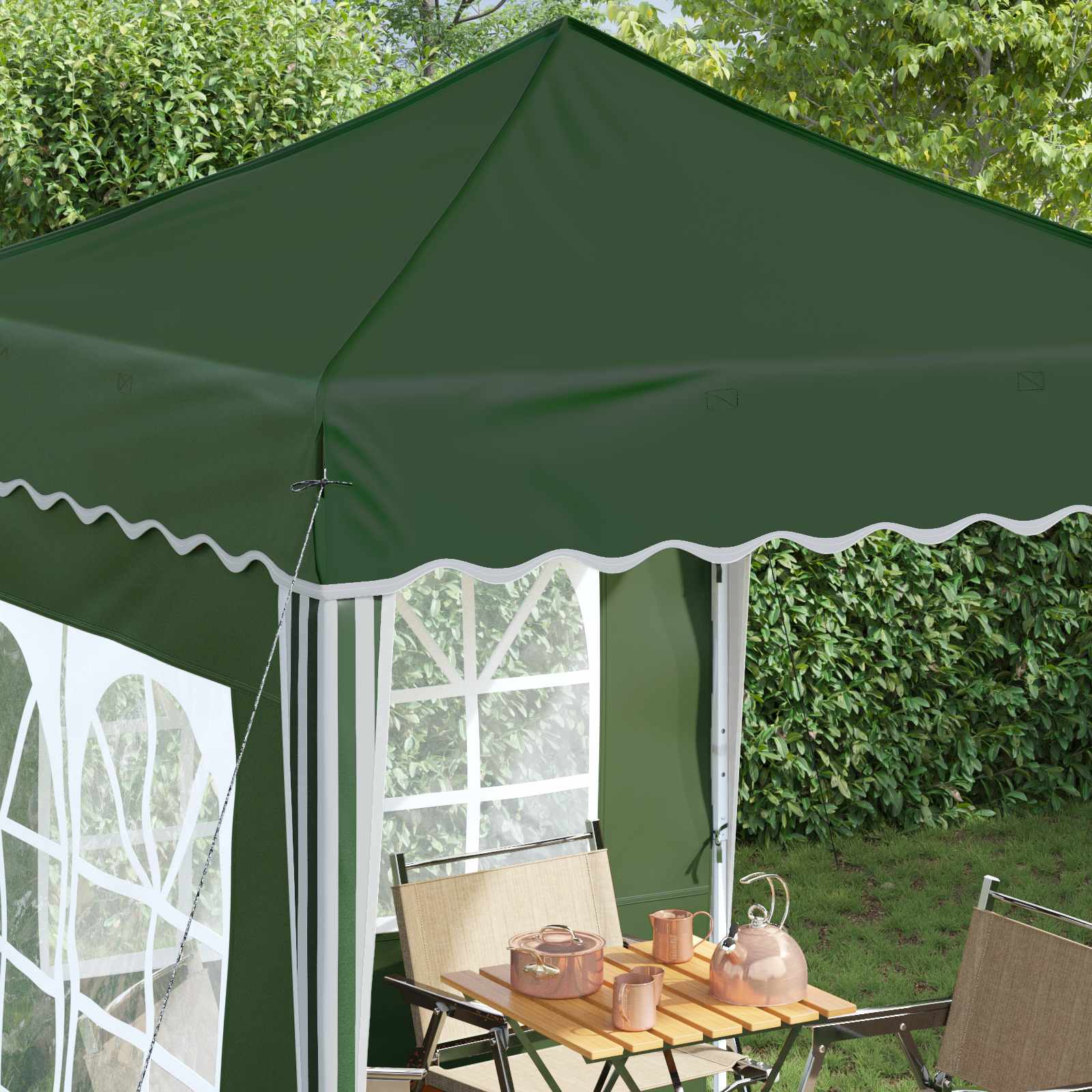 Tenda per feste a pop-up 195 x 195 x 245 cm Verde