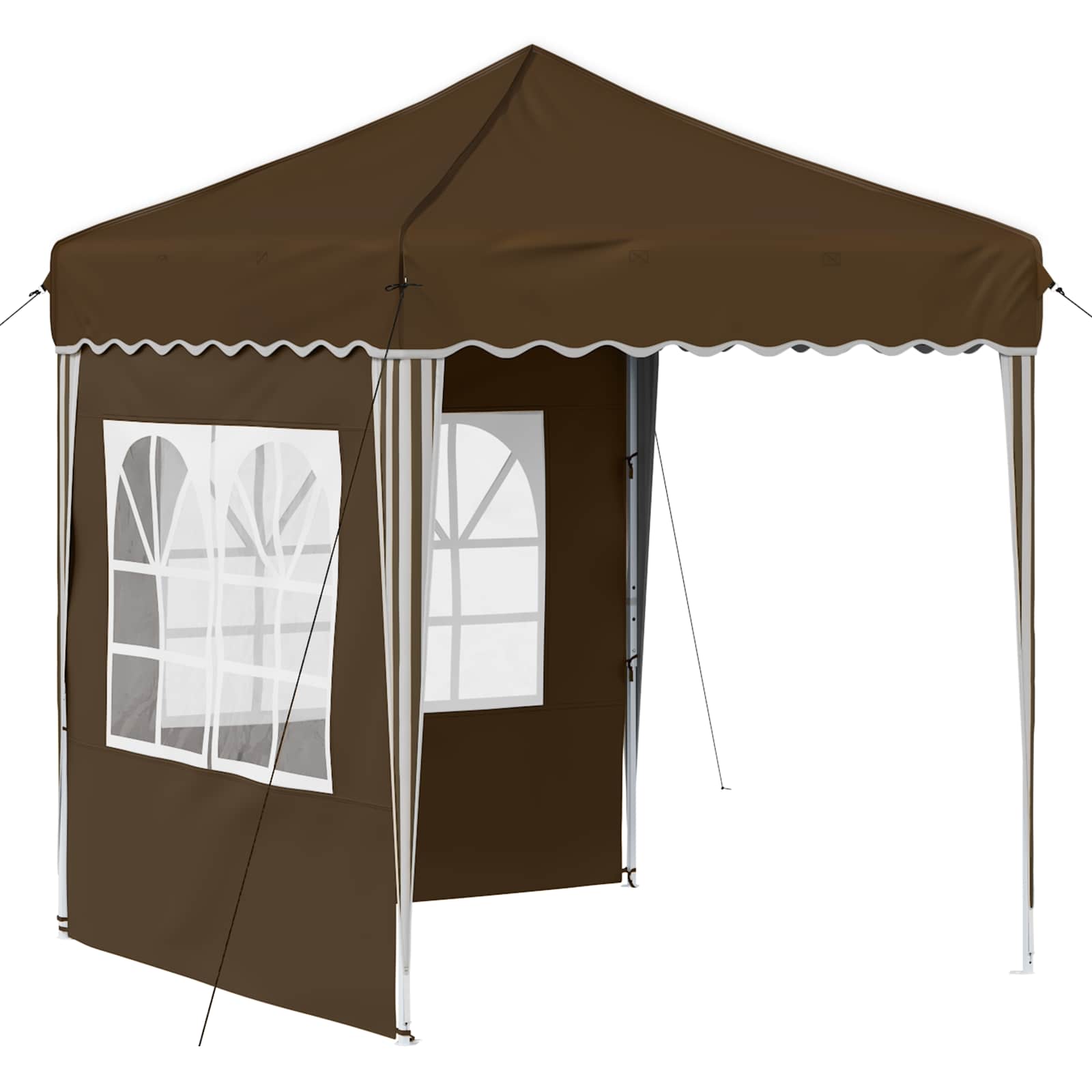 Tenda per feste a pop-up 195 x 195 x 245 cm Tortora