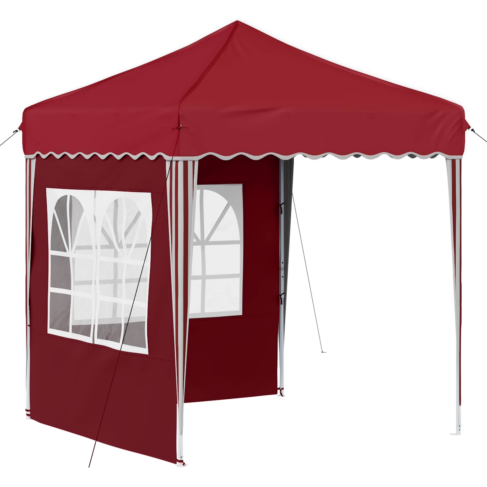 Tenda per feste a pop-up 195 x 195 x 245 cm Borgogna