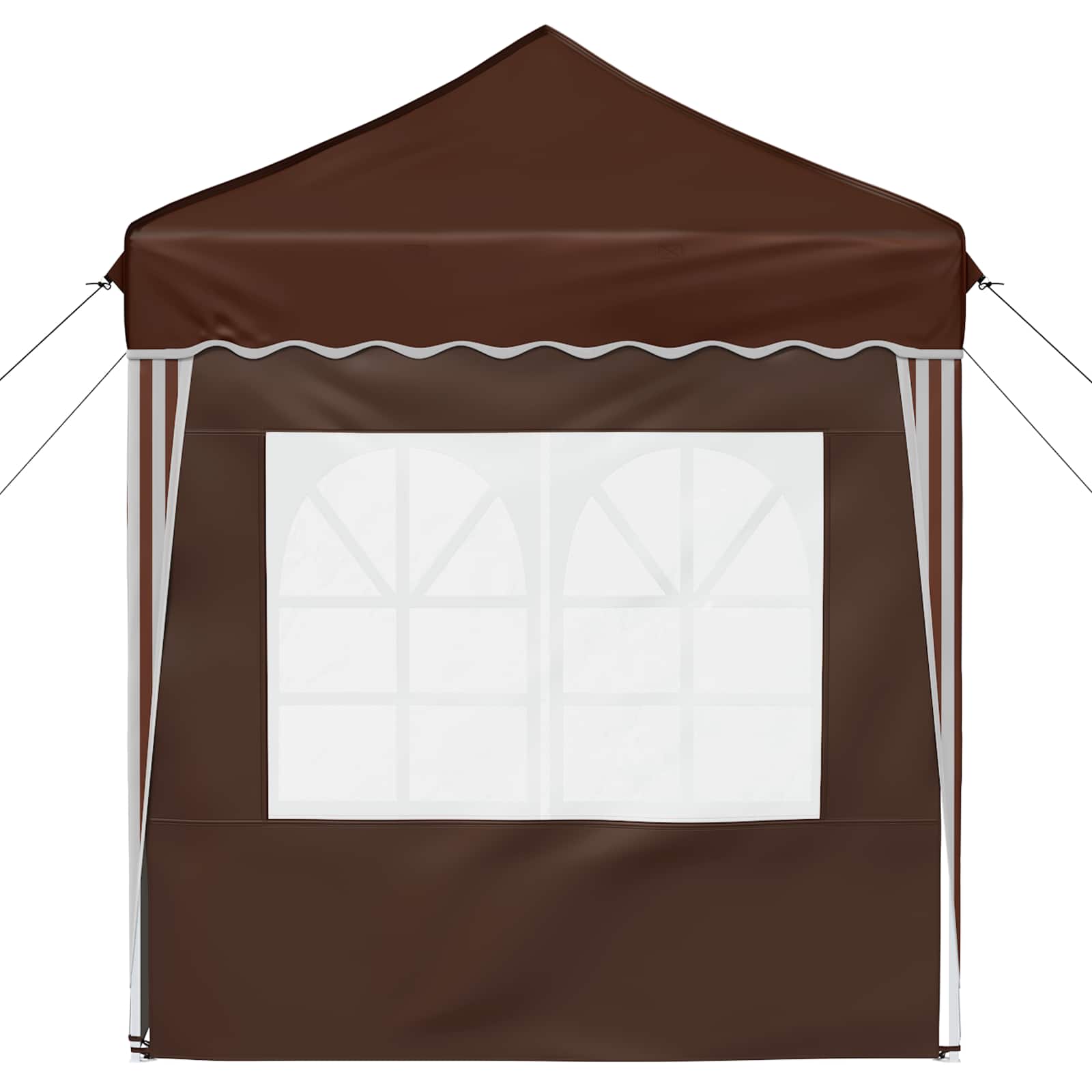 Tenda per feste a pop-up 195 x 195 x 245 cm Marrone
