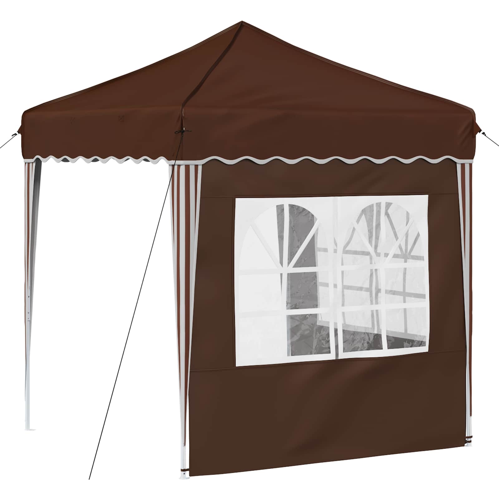 Tenda per feste a pop-up 195 x 195 x 245 cm Marrone
