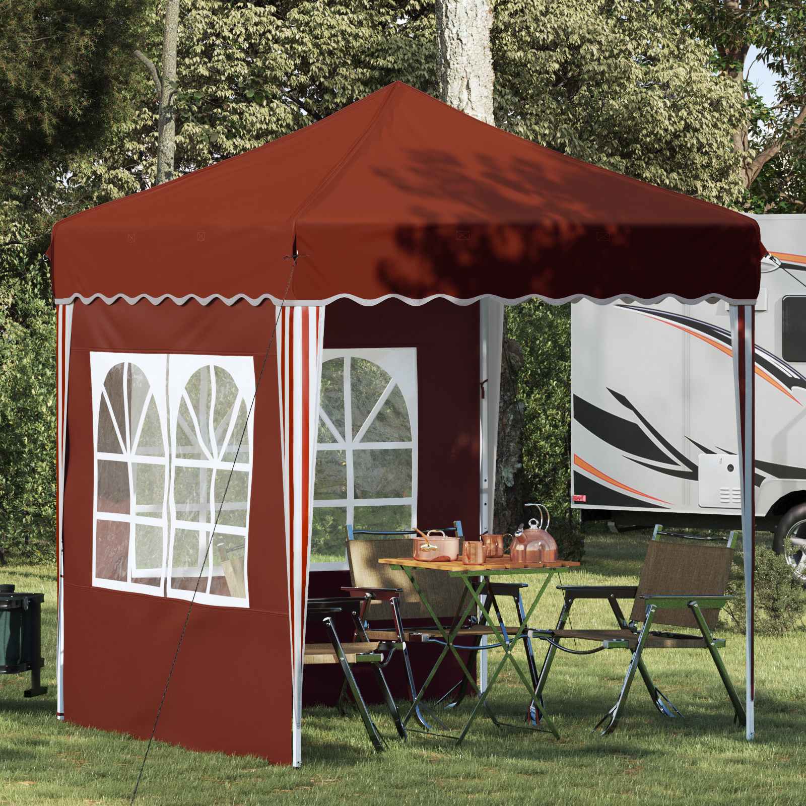 Tenda per feste a pop-up 195 x 195 x 245 cm Terracotta