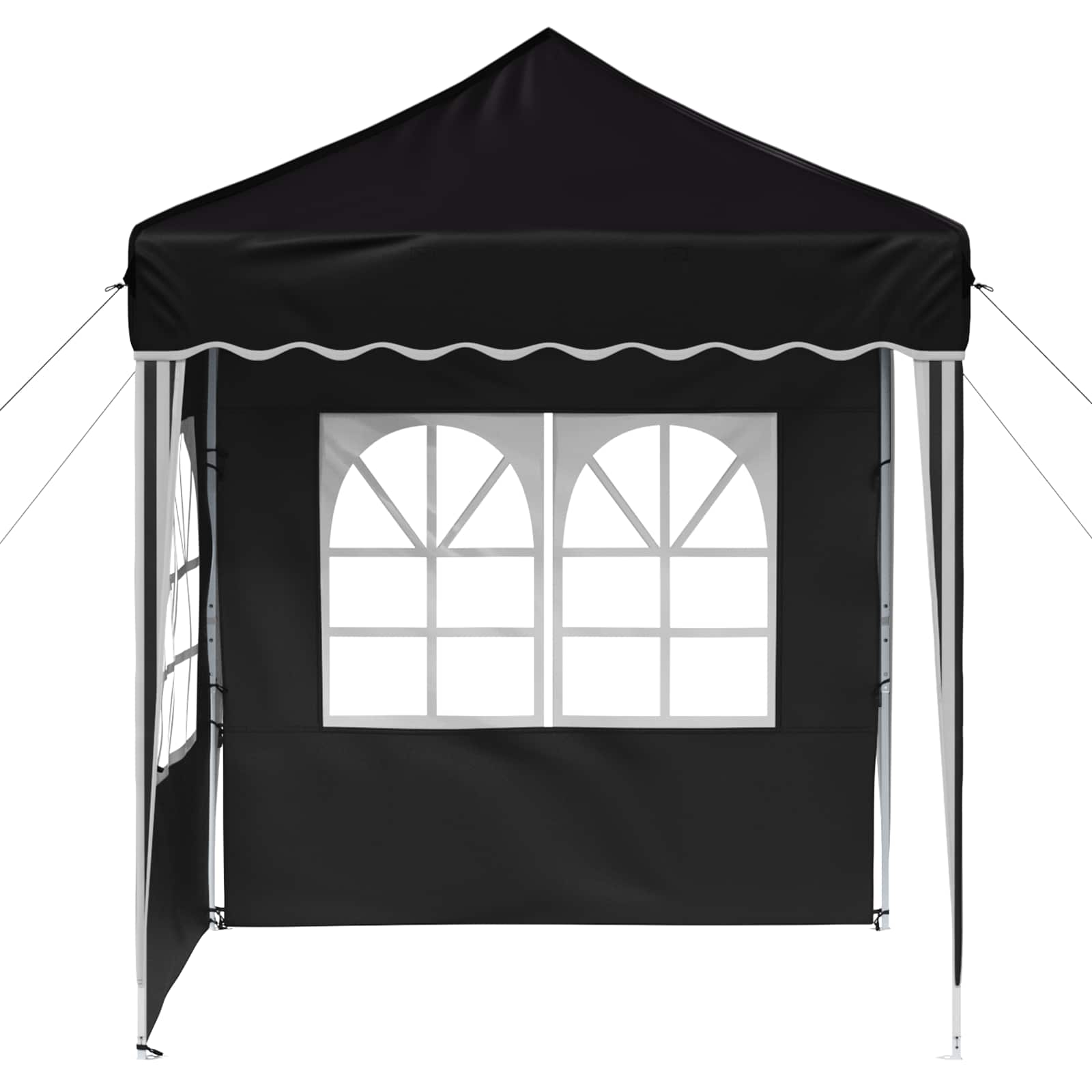 Tenda per feste a pop-up 195 x 195 x 245 cm Nero Tessuto Oxford