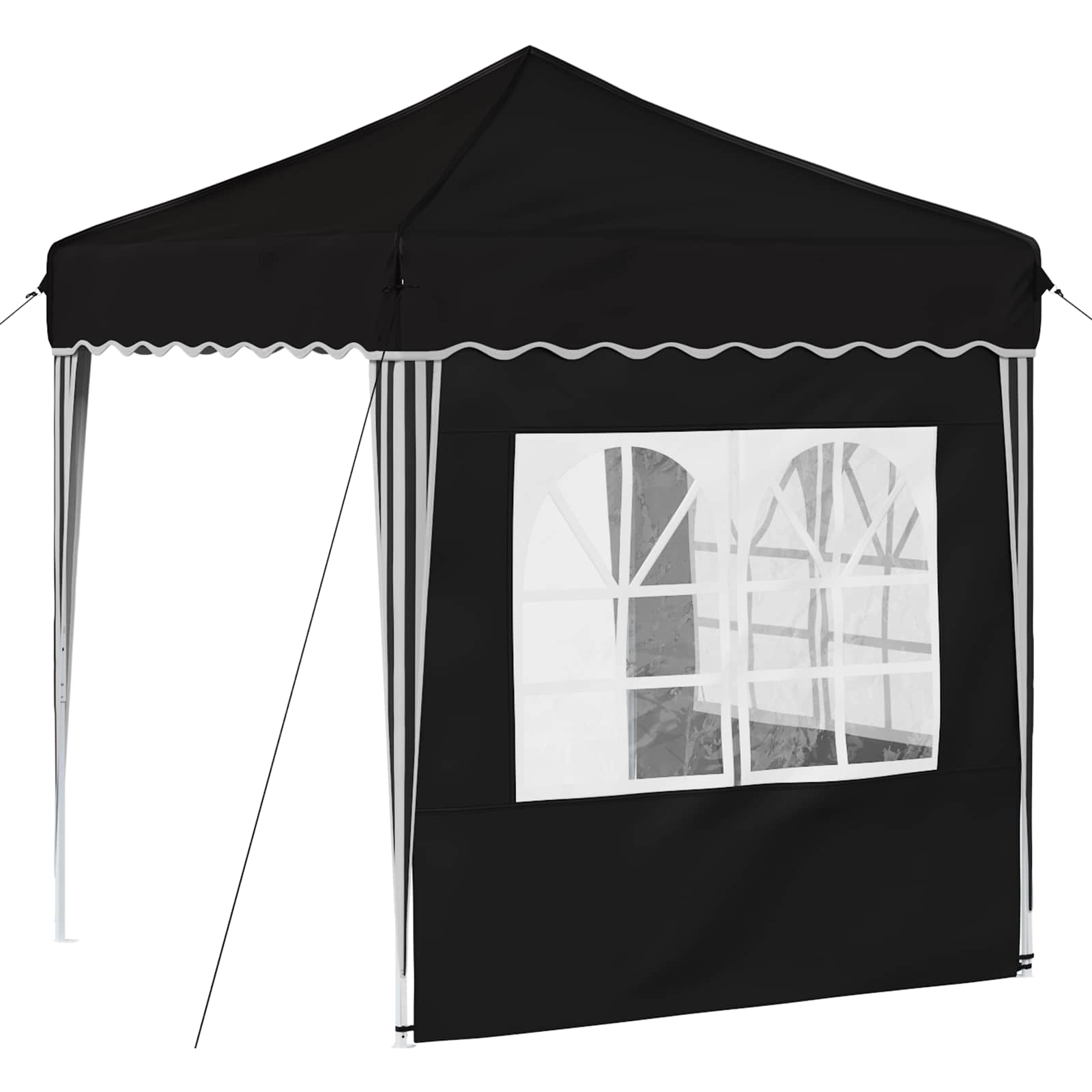 Tenda per feste a pop-up 195 x 195 x 245 cm Nero Tessuto Oxford