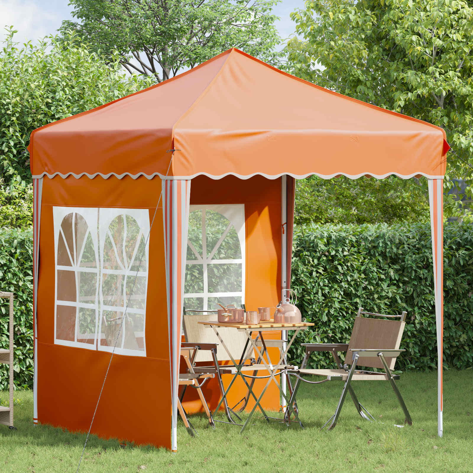 Tenda per feste a pop-up 195 x 195 x 245 cm Arancione