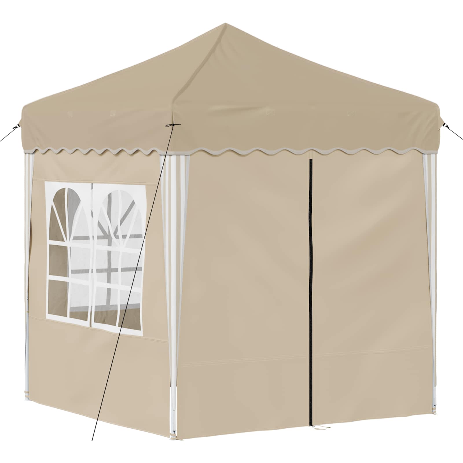 Tenda per feste a pop-up 195 x 195 x 245 cm Crema