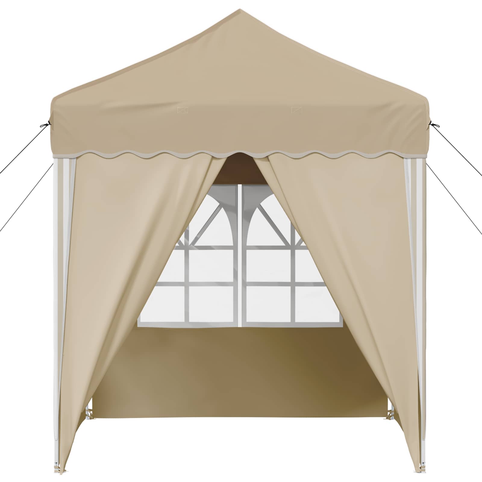 Tenda per feste a pop-up 195 x 195 x 245 cm Crema