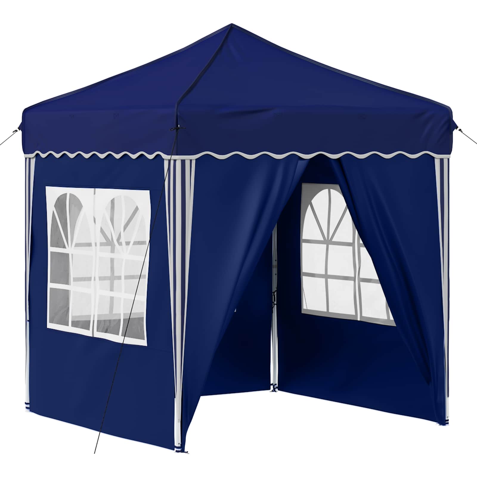 Tenda per feste a pop-up 195 x 195 x 245 cm Blu Tessuto Oxford