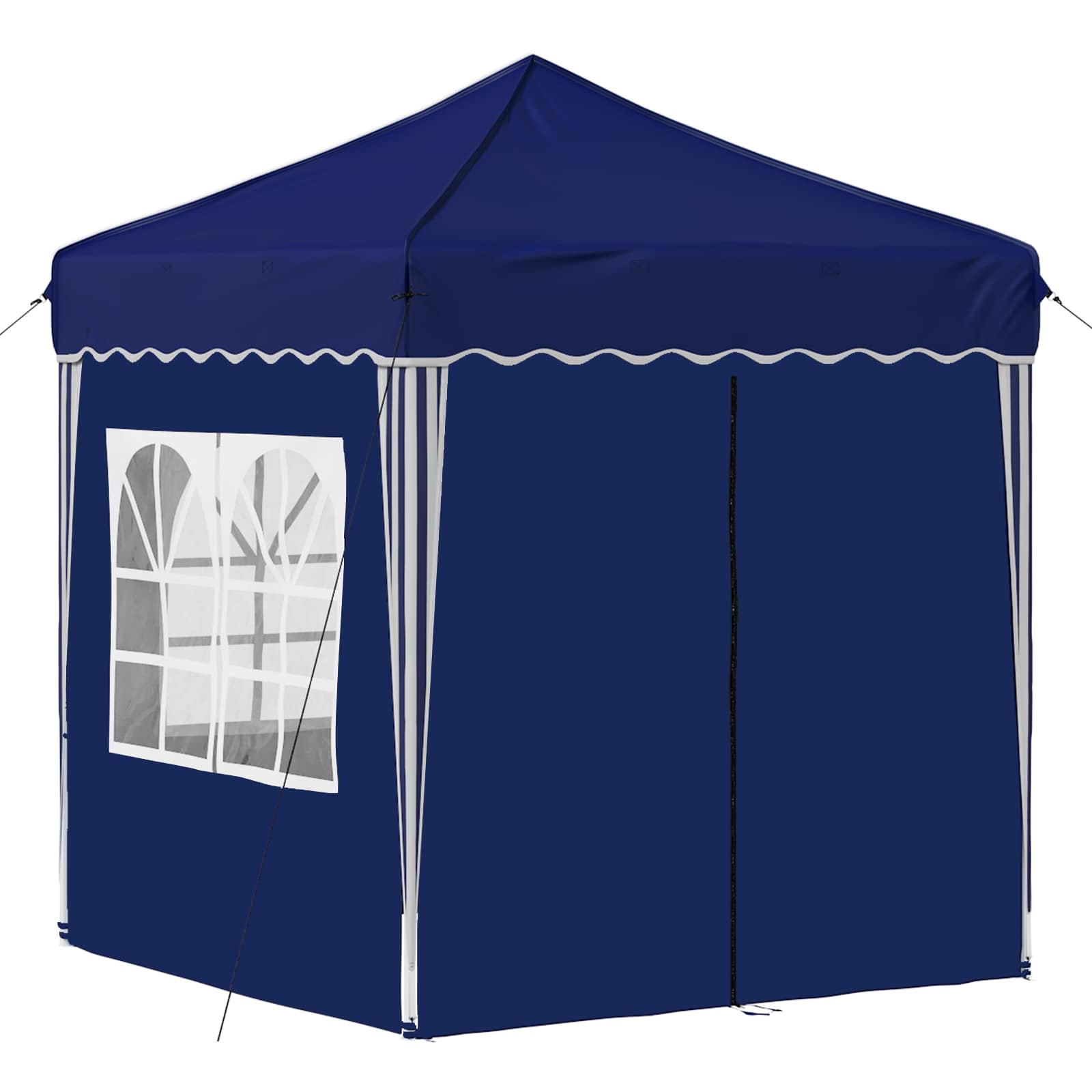 Tenda per feste a pop-up 195 x 195 x 245 cm Blu Tessuto Oxford