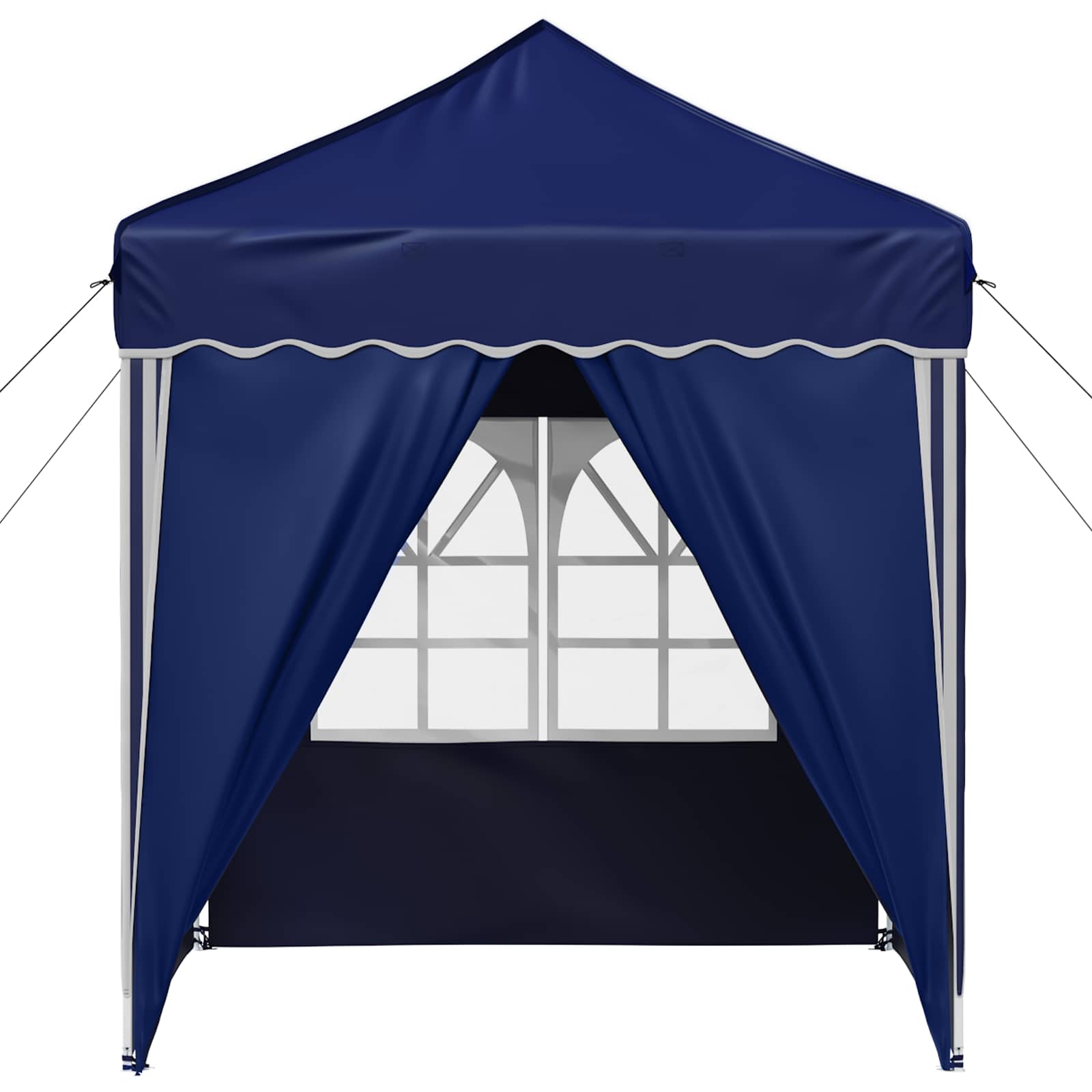 Tenda per feste a pop-up 195 x 195 x 245 cm Blu Tessuto Oxford