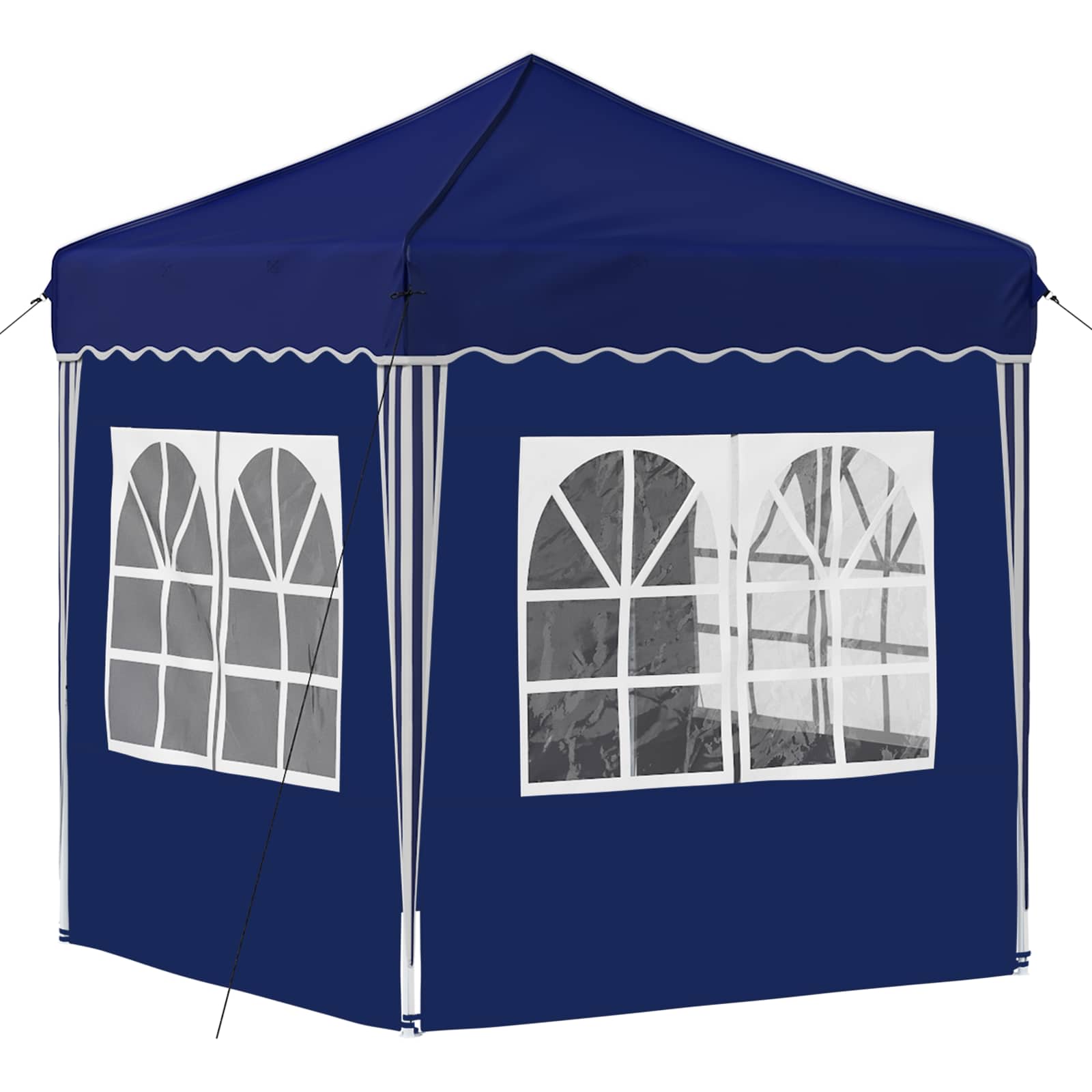 Tenda per feste a pop-up 195 x 195 x 245 cm Blu Tessuto Oxford