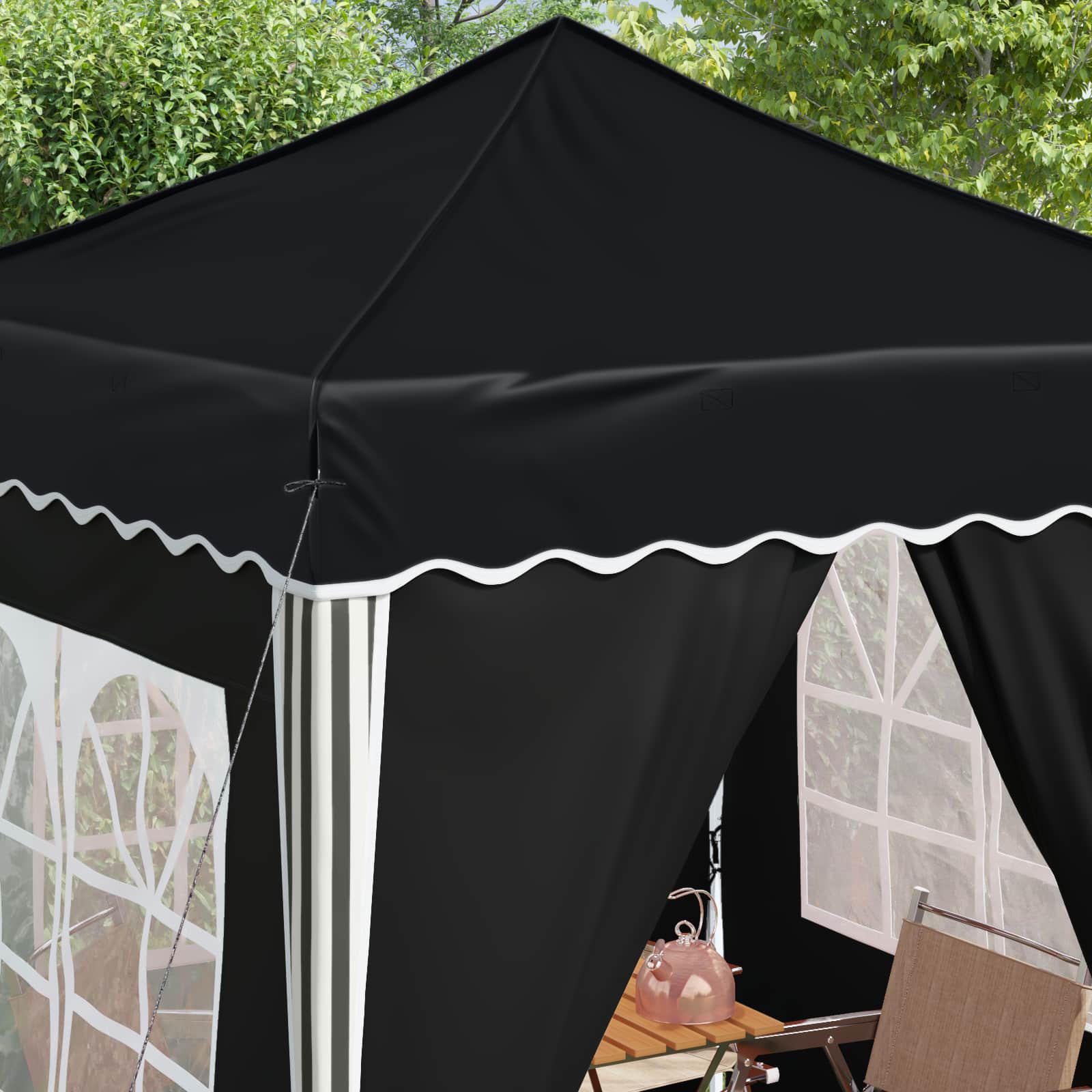 Tenda per feste a pop-up 195 x 195 x 245 cm Antracite