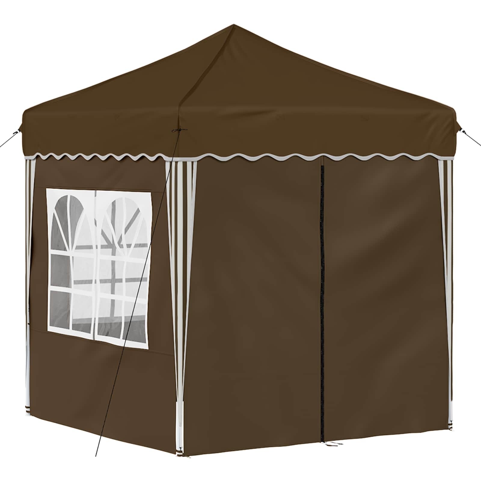 Tenda per feste a pop-up 195 x 195 x 245 cm Tortora