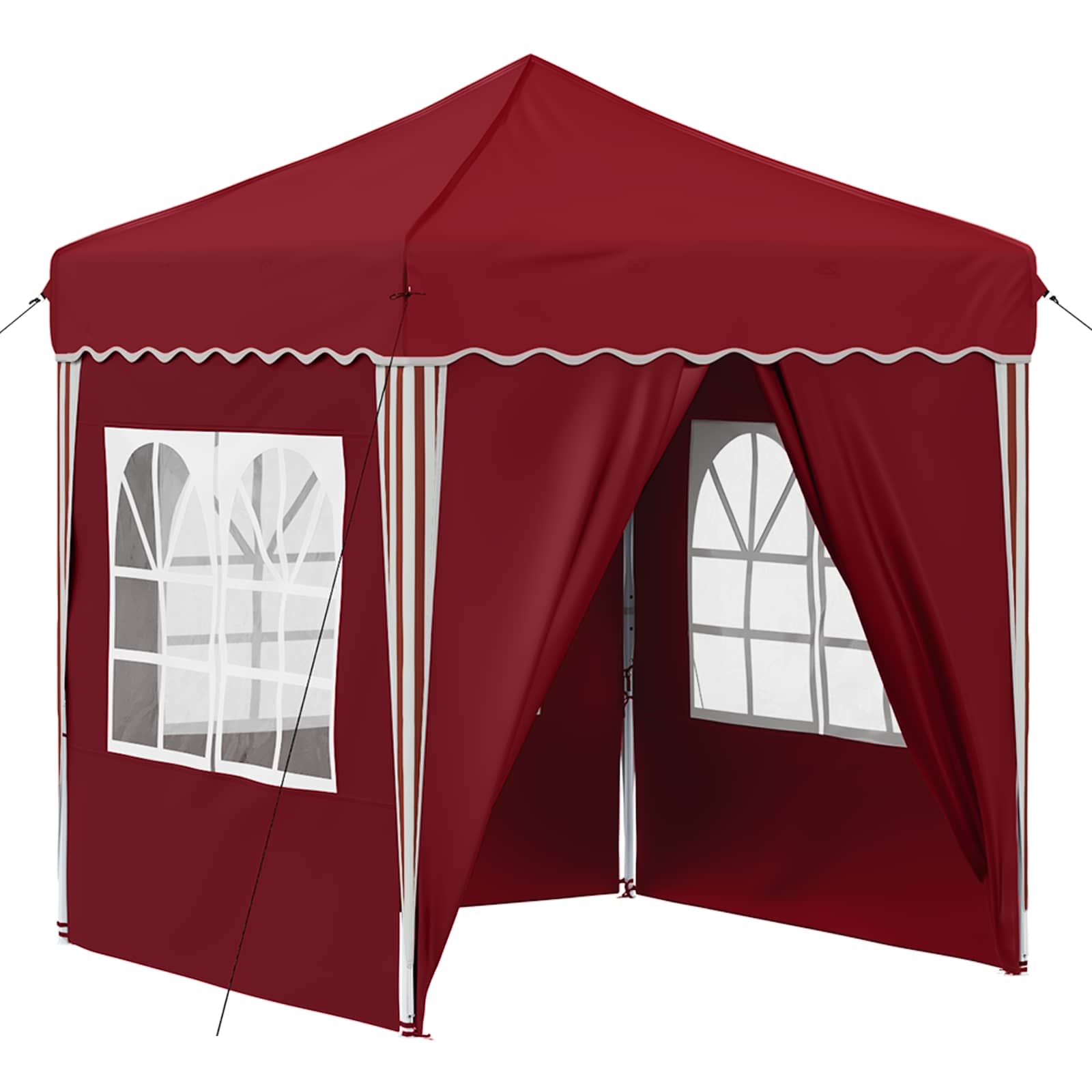 Tenda per feste a pop-up 195 x 195 x 245 cm Borgogna