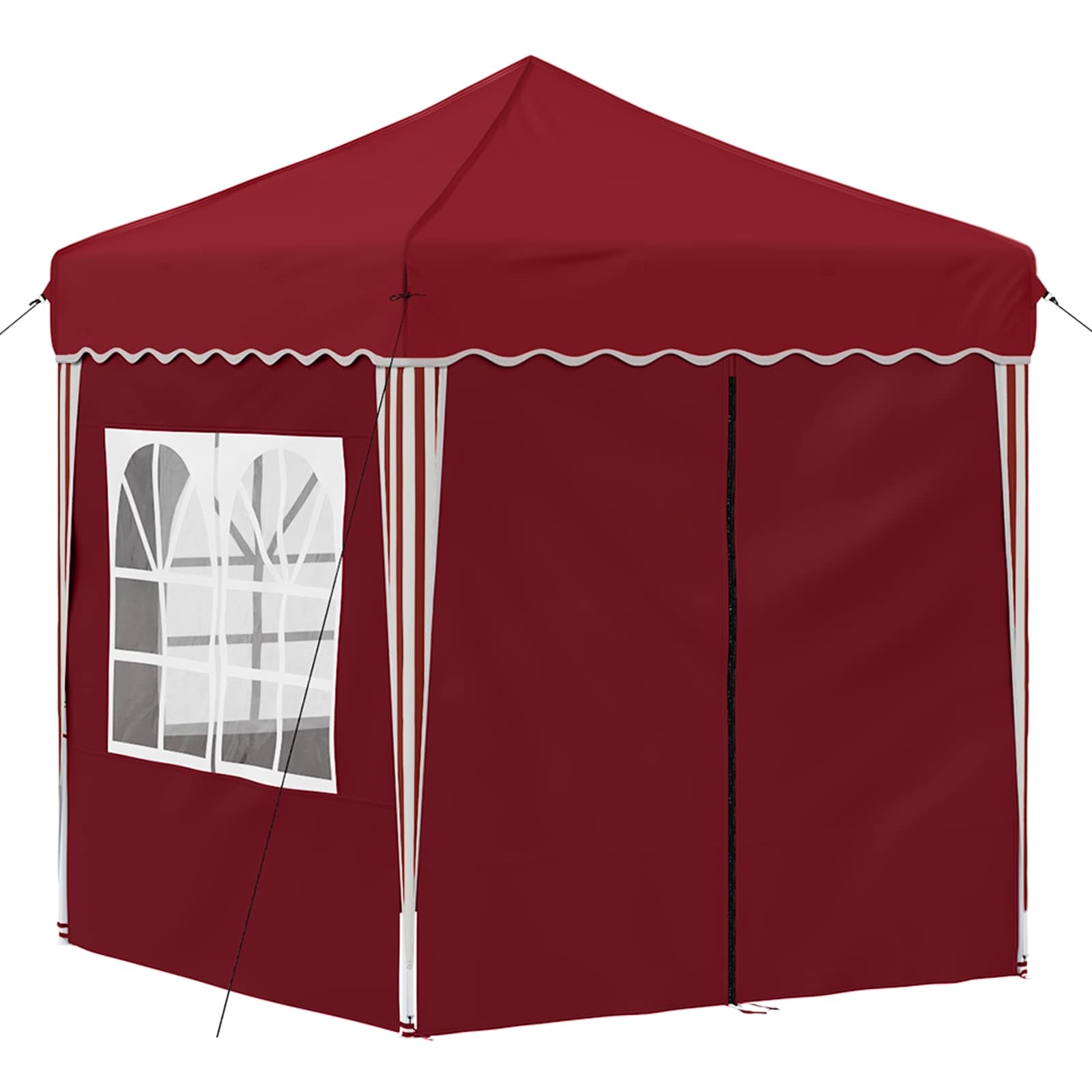 Tenda per feste a pop-up 195 x 195 x 245 cm Borgogna