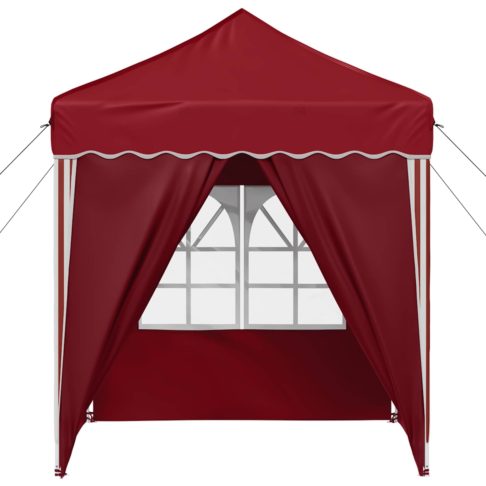 Tenda per feste a pop-up 195 x 195 x 245 cm Borgogna