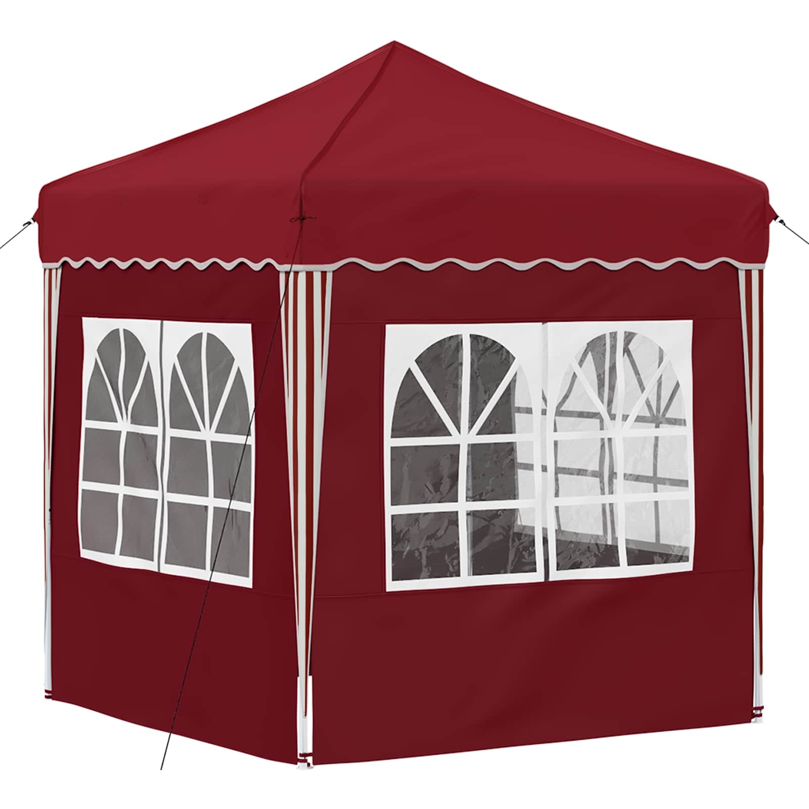 Tenda per feste a pop-up 195 x 195 x 245 cm Borgogna