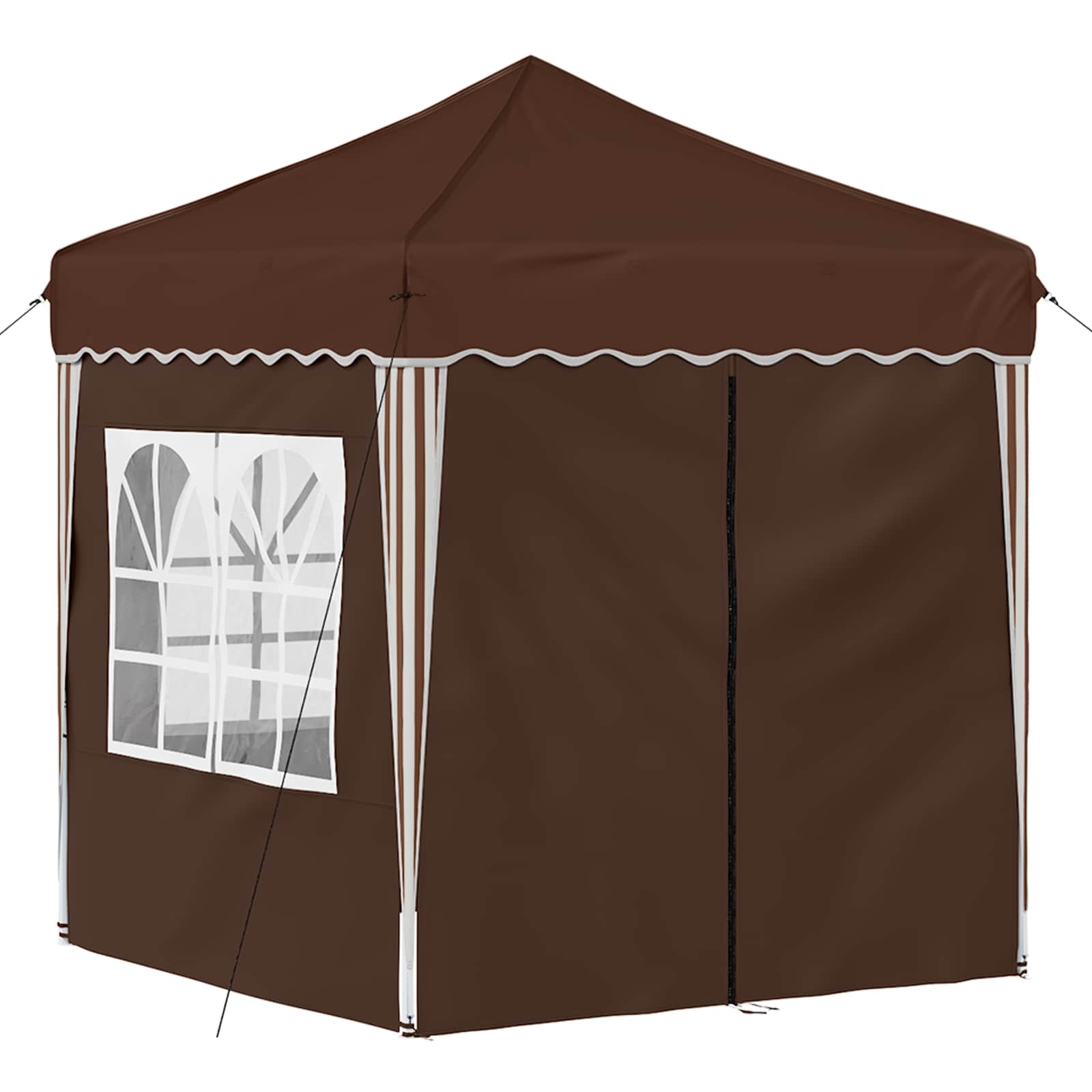 Tenda per feste a pop-up 195 x 195 x 245 cm Marrone
