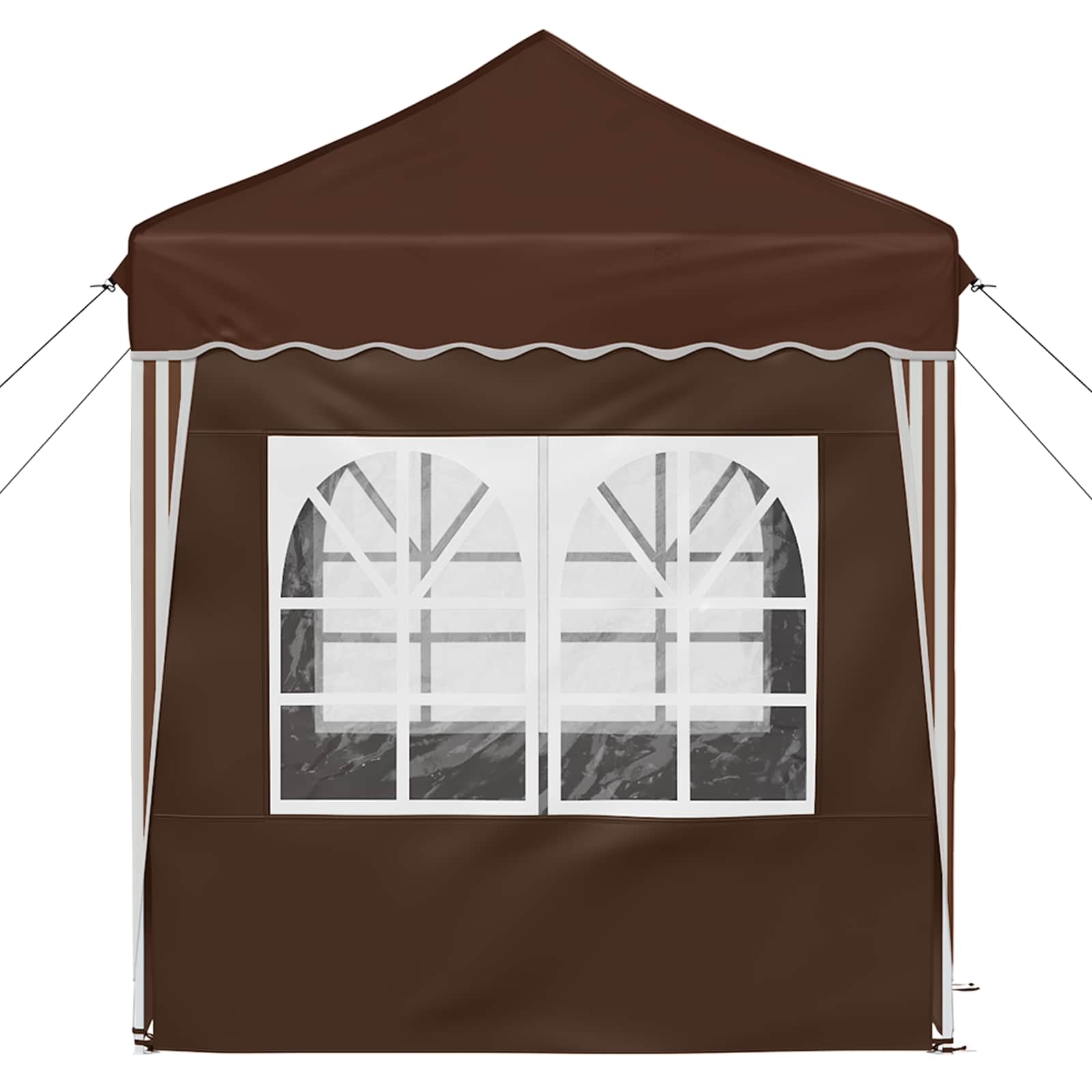 Tenda per feste a pop-up 195 x 195 x 245 cm Marrone