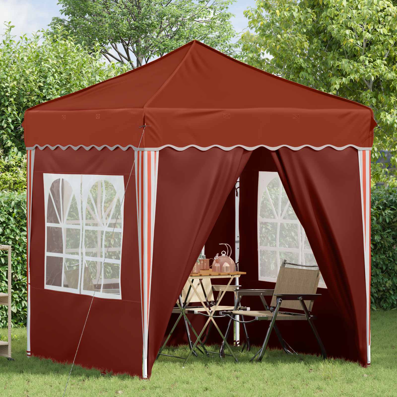 Tenda per feste a pop-up 195 x 195 x 245 cm Terracotta