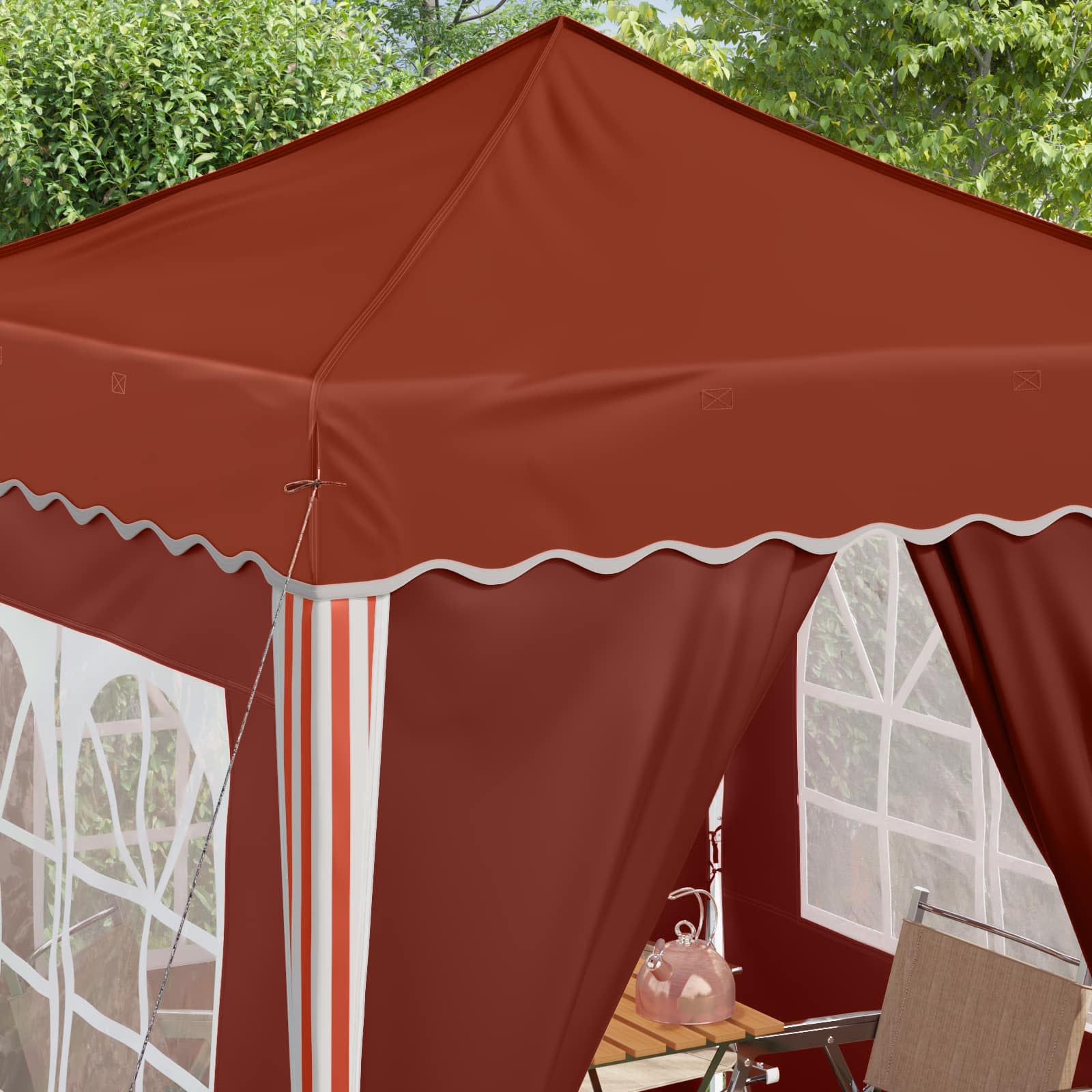 Tenda per feste a pop-up 195 x 195 x 245 cm Terracotta