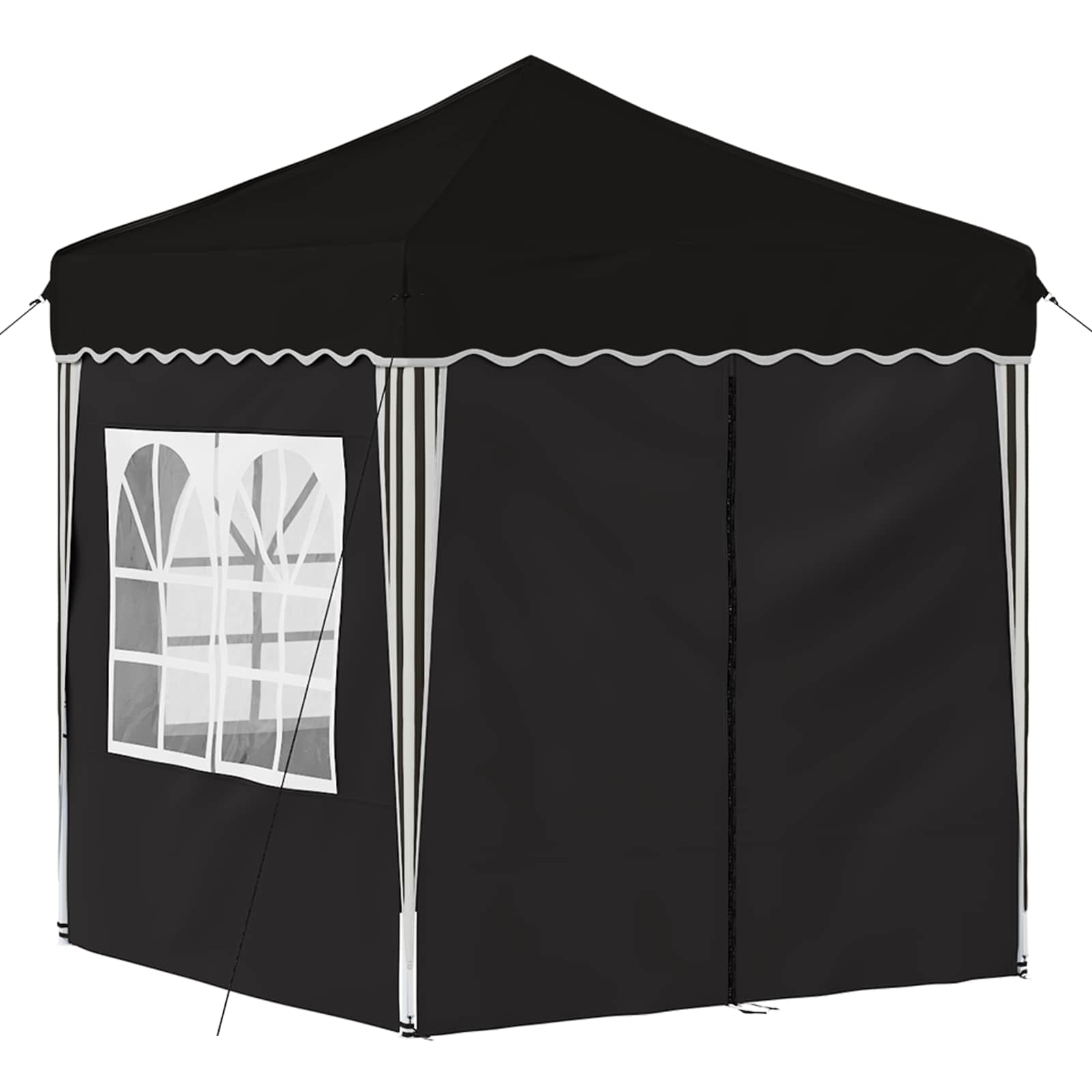 Tenda per feste a pop-up 195 x 195 x 245 cm Nero Tessuto Oxford